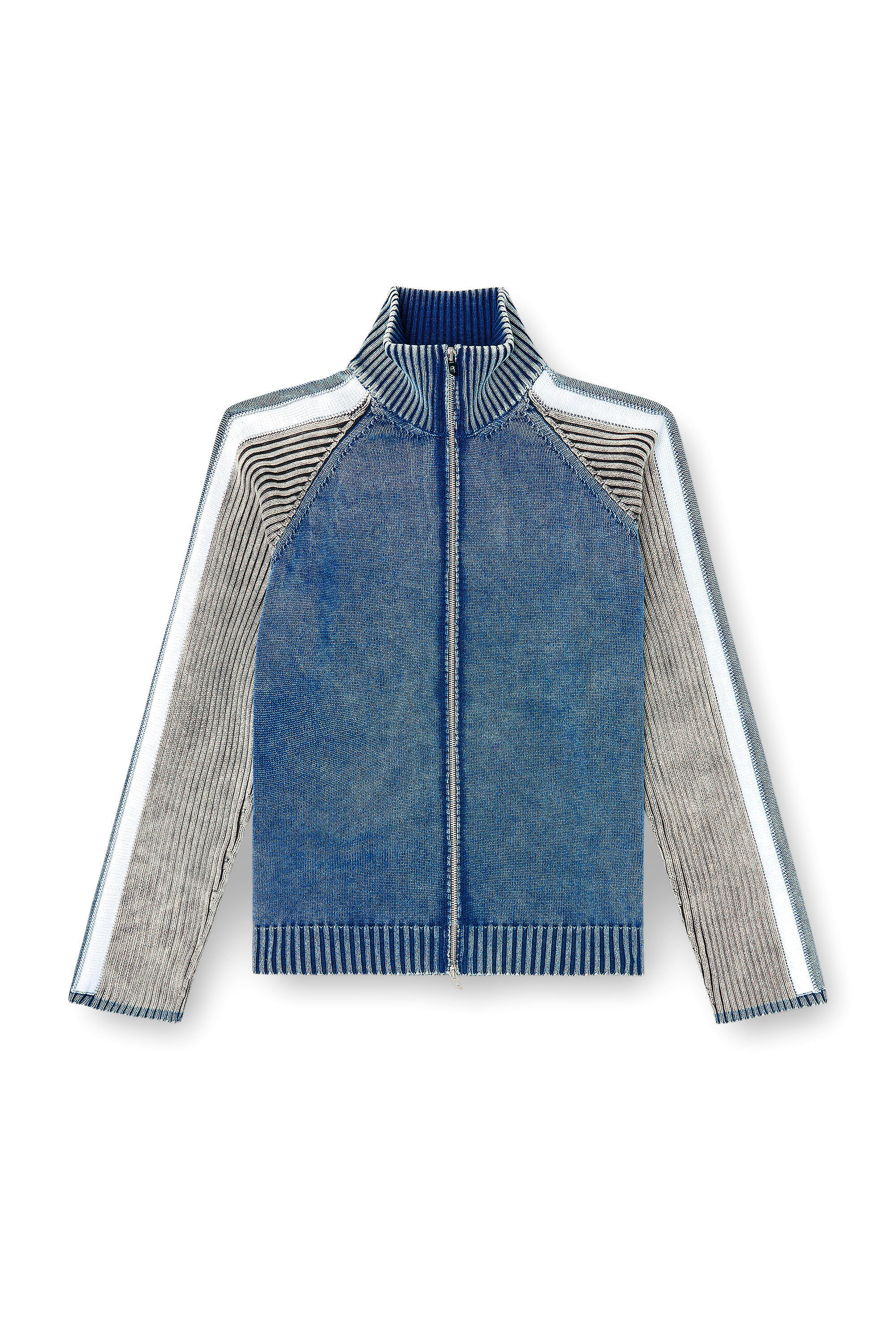 Diesel - K-HERONIMO, Cardigan zipp&eacute; avec bandes sportives Homme in Polychrome - 2