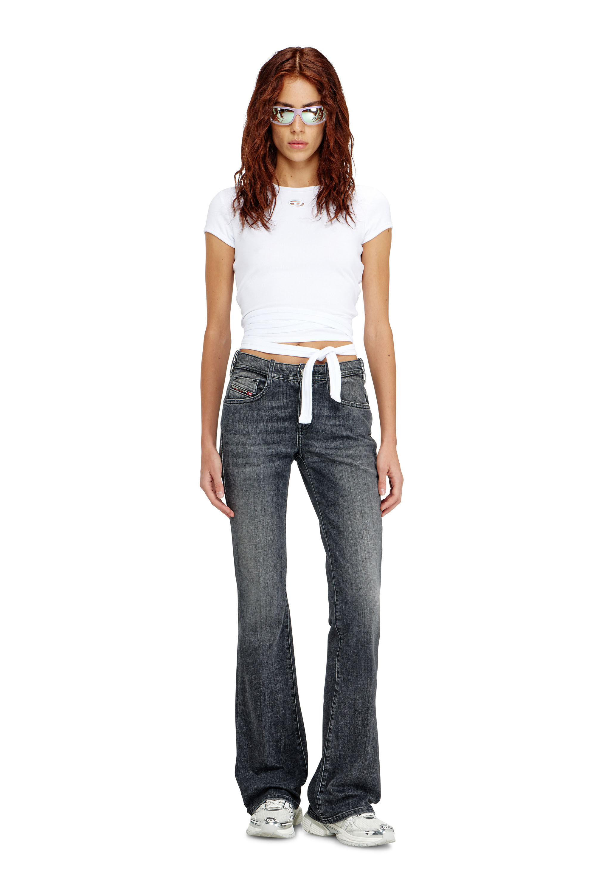 Diesel - Bootcut Jeans 1969 D-Ebbey 09K98 Femme, Noir/Gris fonc&eacute; - Image 1