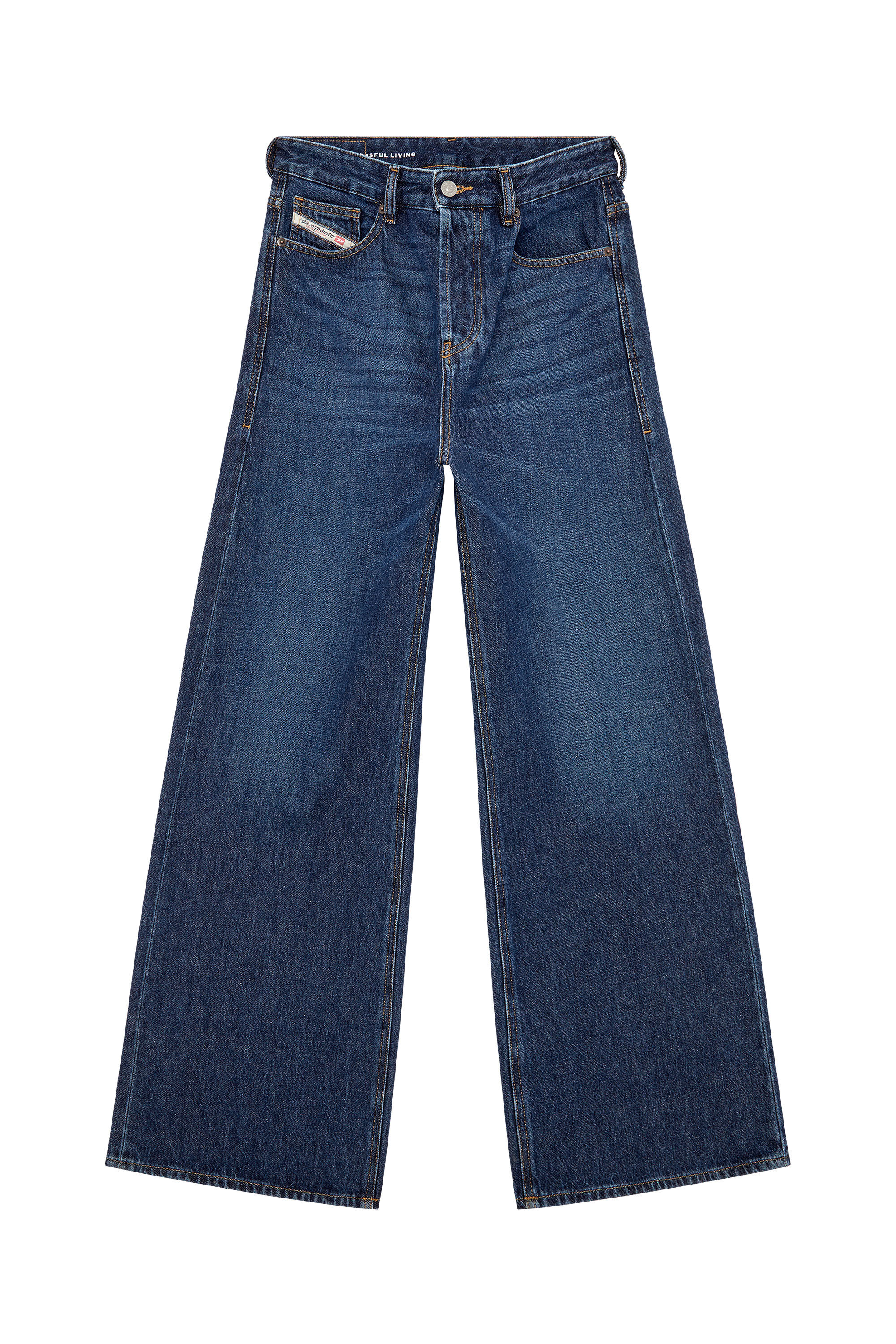 Diesel - Straight Jeans 1996 D-Sire 09C03, Bleu Foncé - Image 2