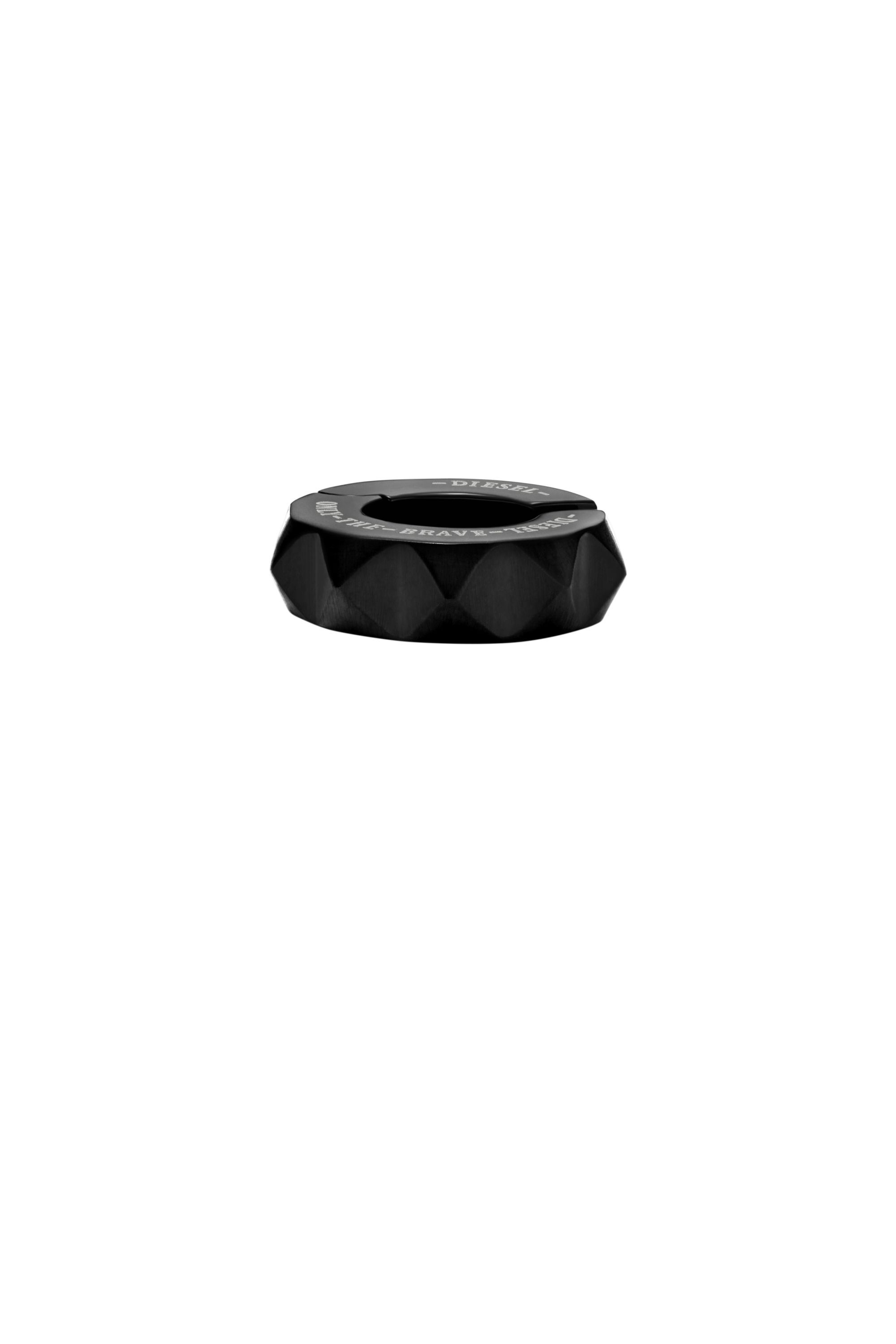 ☆DIESEL☆ Logo cuff single earring DX1556001 Women's Black Stainless Steel Cuff Earring | Black | Diesel
