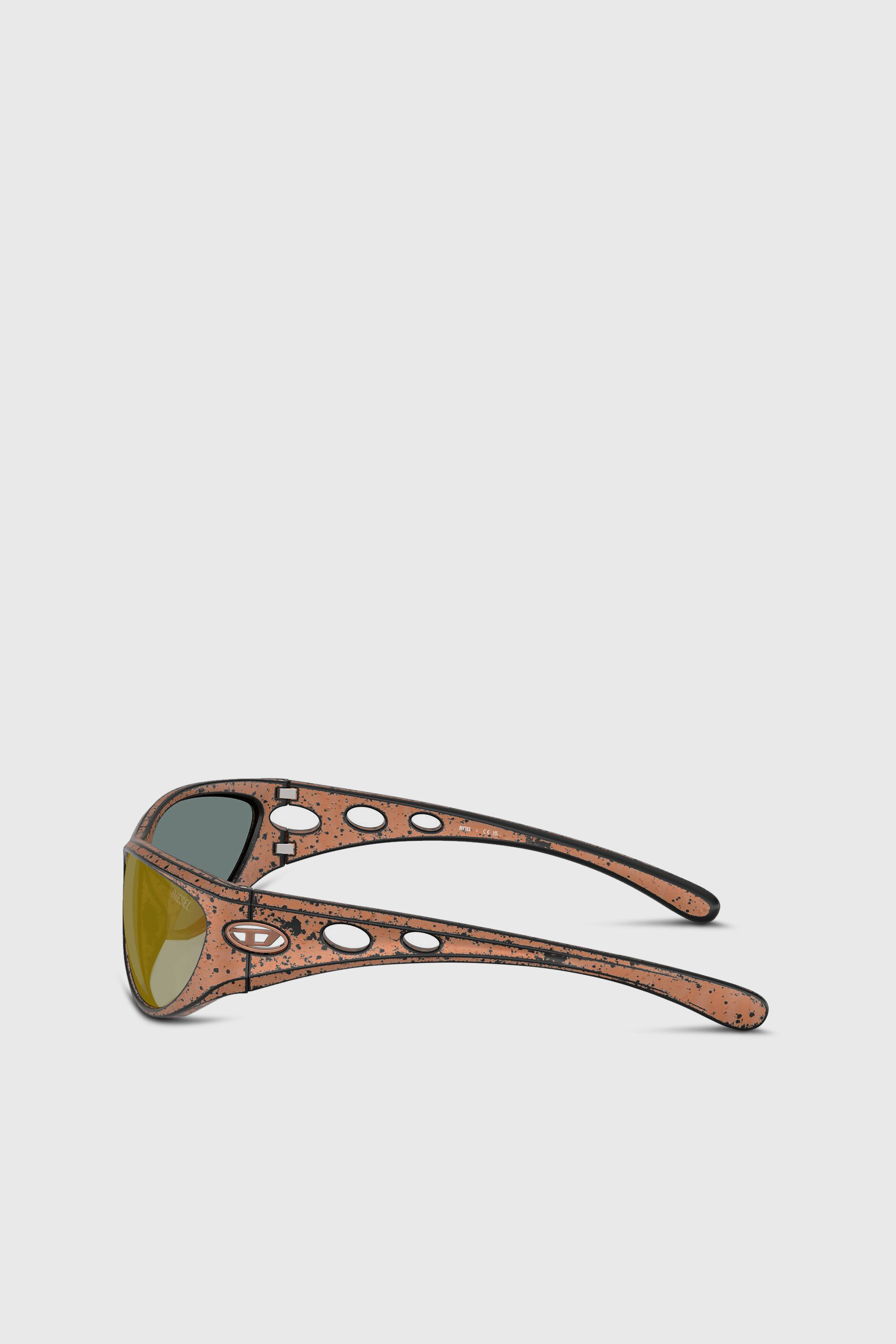 Diesel - 0DL3004U, Lunettes de soleil style &oelig;il de chat Mixte in Marron - 2