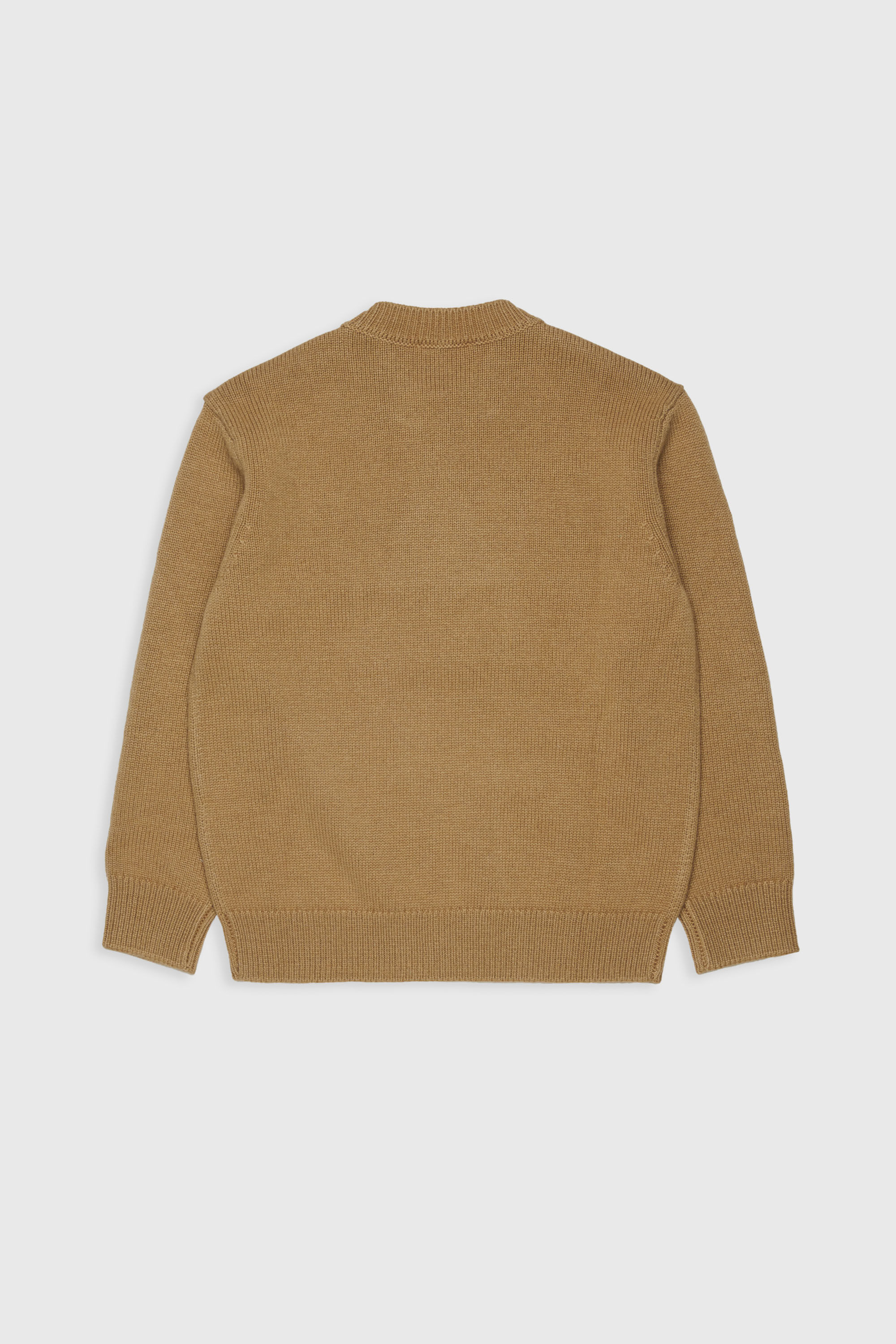 Diesel - KONZI OVER, Pull enrichi de cachemire avec logo destroyed Homme in Marron - 2