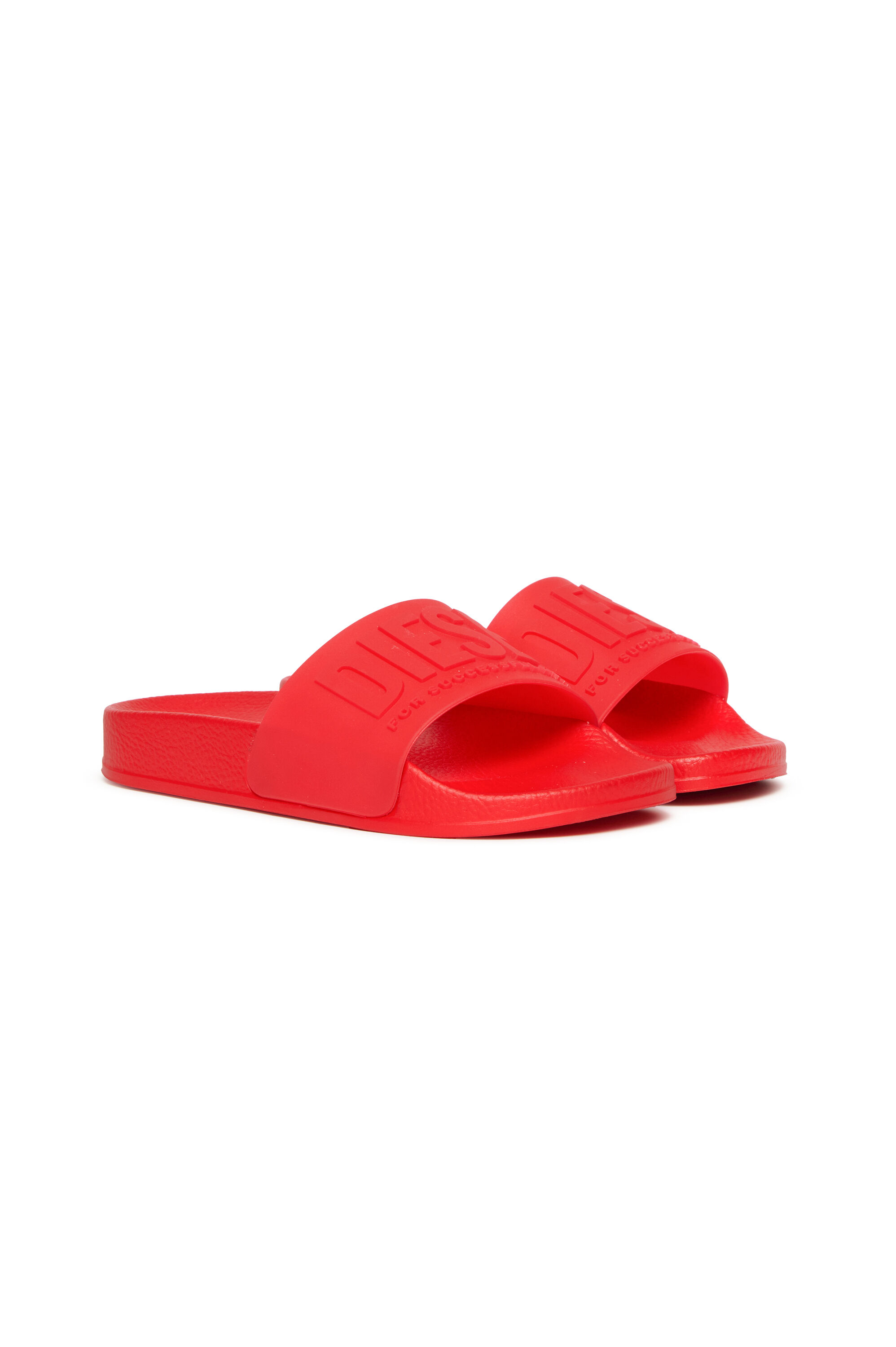 Diesel - SA-MAYEMI CC, Claquettes de piscine en caoutchouc semi-transparentes Mixte in Rouge - 2