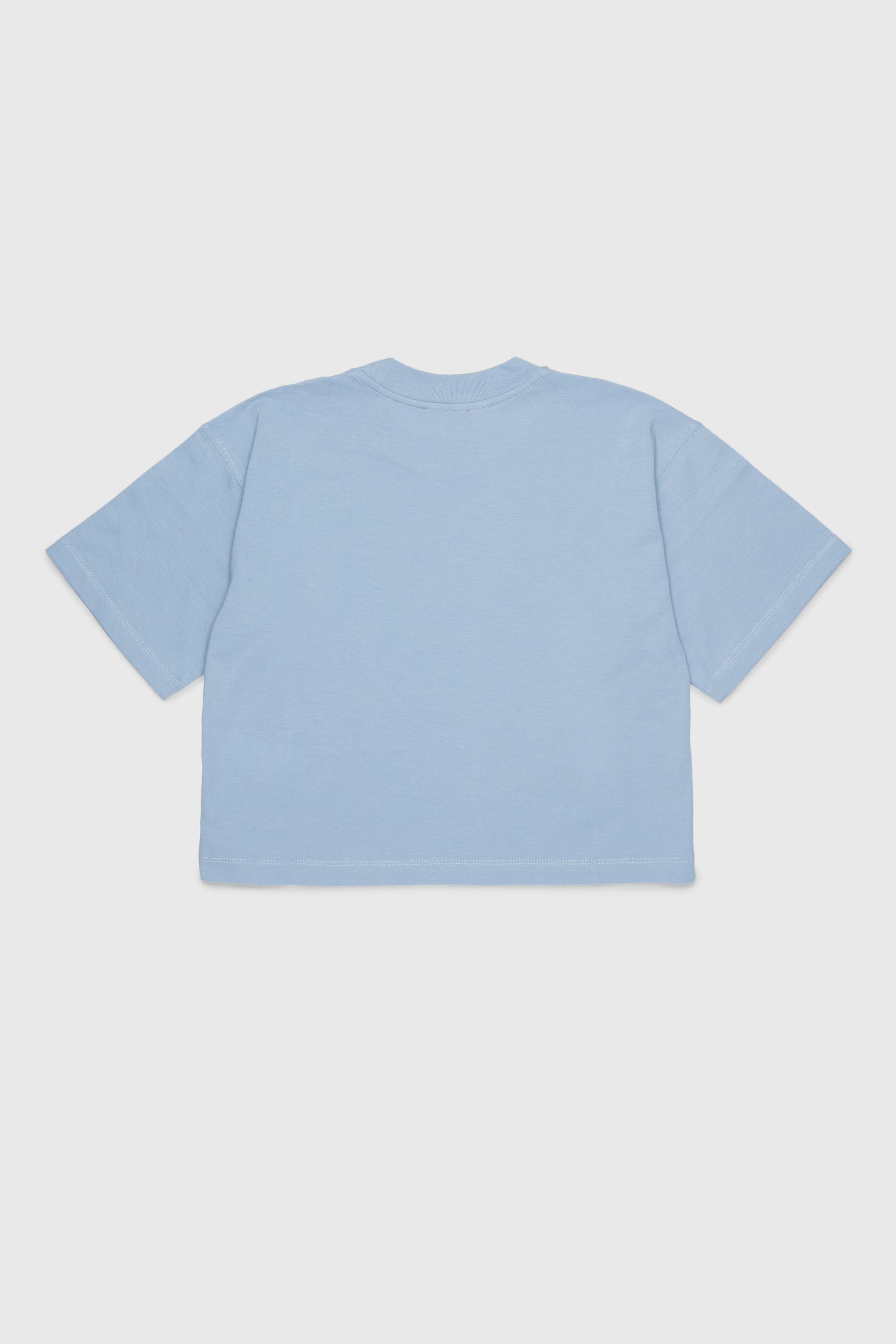 Diesel - TLIXIN, T-shirt cropped avec logo Oval D Femme in Bleu - 2