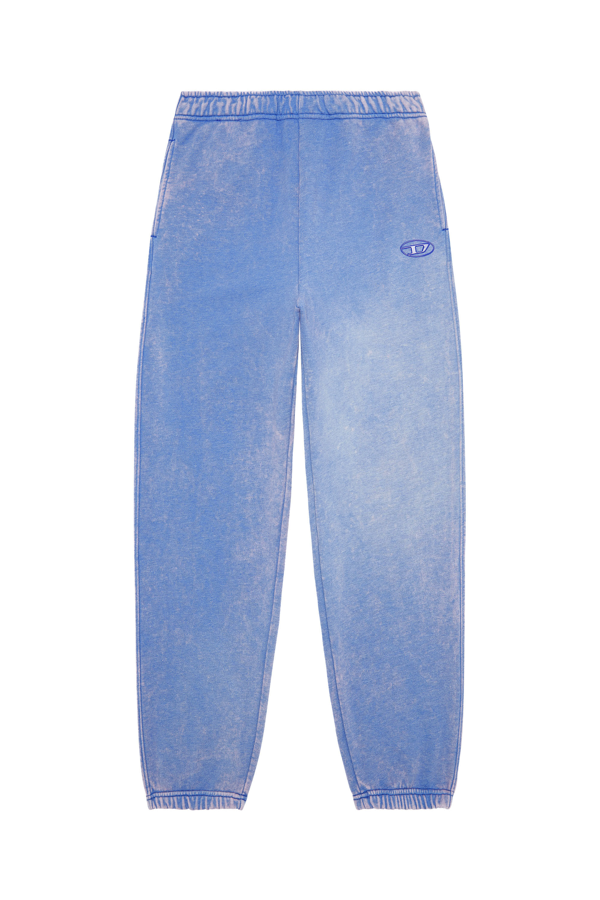 Diesel - P-MARKY, Pantalon de survêtement avec traitement blanchi Homme in Bleu - 2
