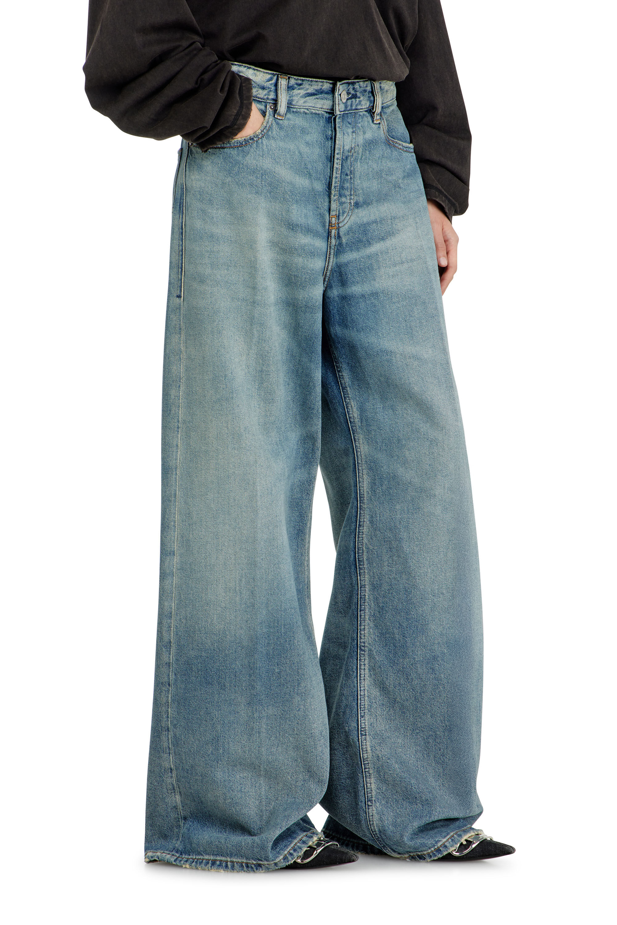 Diesel - Relaxed Jeans 1996 D-Sire 0BEBL Femme, Bleu moyen - Image 7