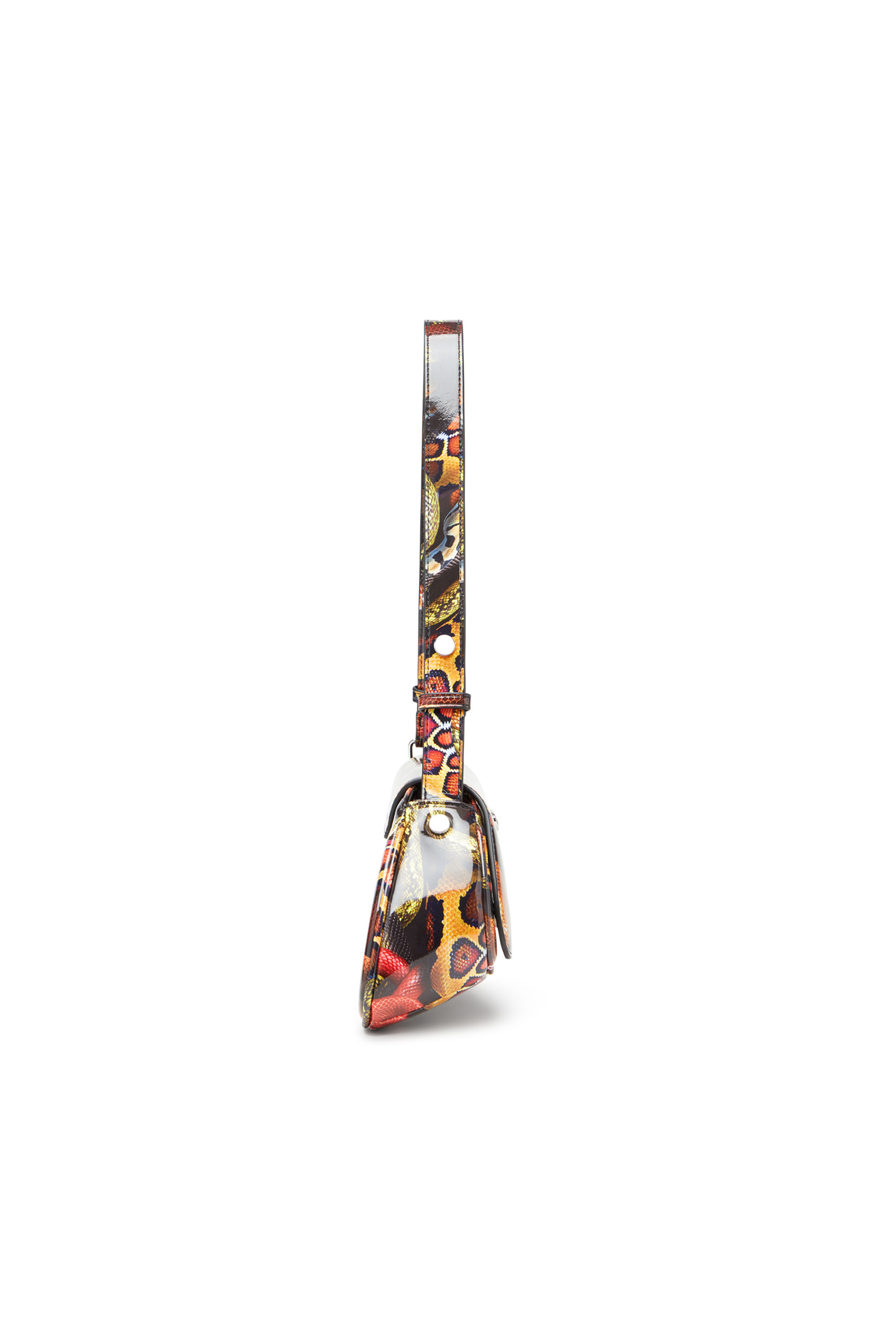 Diesel - CNY PLAY CROSSBODY, Sac à bandoulière avec imprimé serpent Femme in Polychrome - 4
