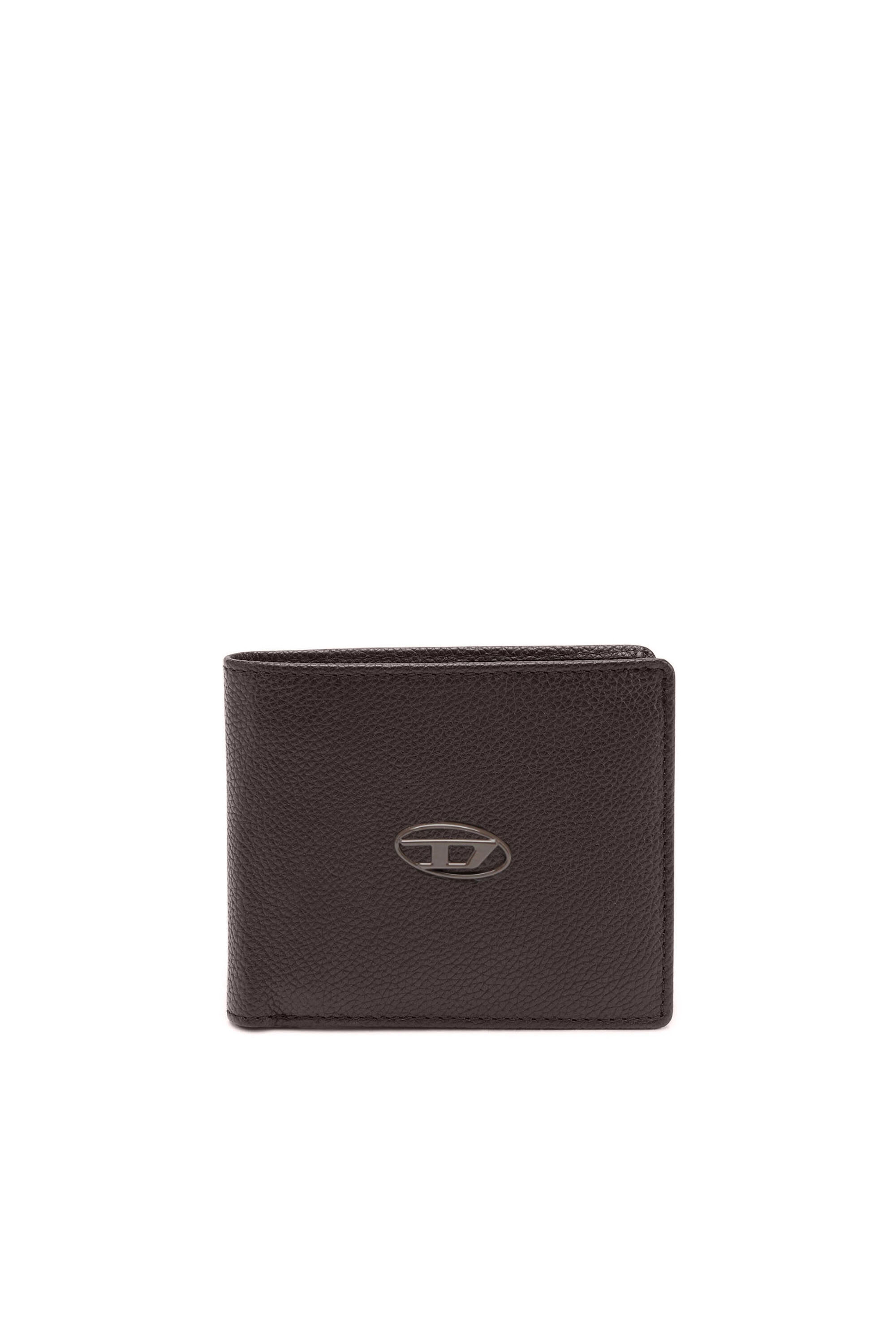 DIESEL Bi Fold Coin S ダークブラウン BI-FOLD COIN S Man: Bi-fold wallet in textured leather | Diesel