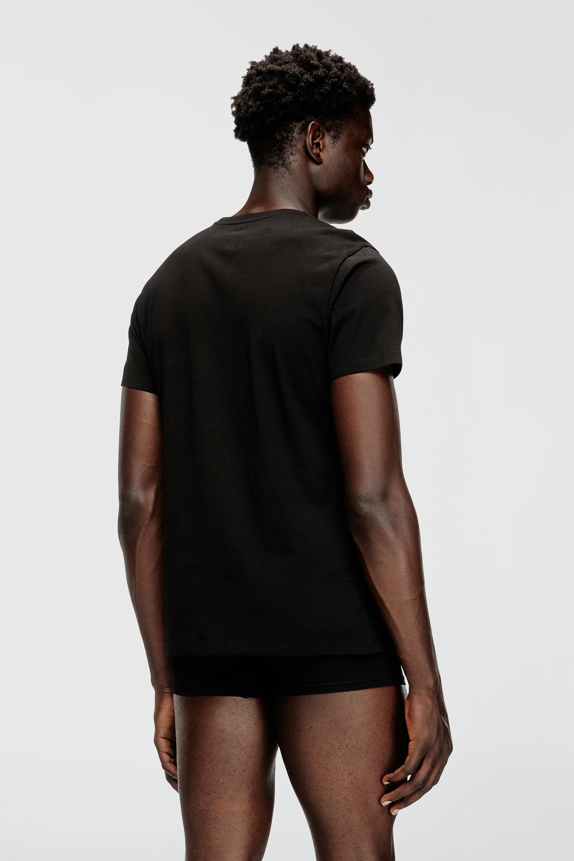 Diesel - MICHAEL-D-BOX-3PACK, Lot de trois T-shirts avec col en V Homme in Noir - 4