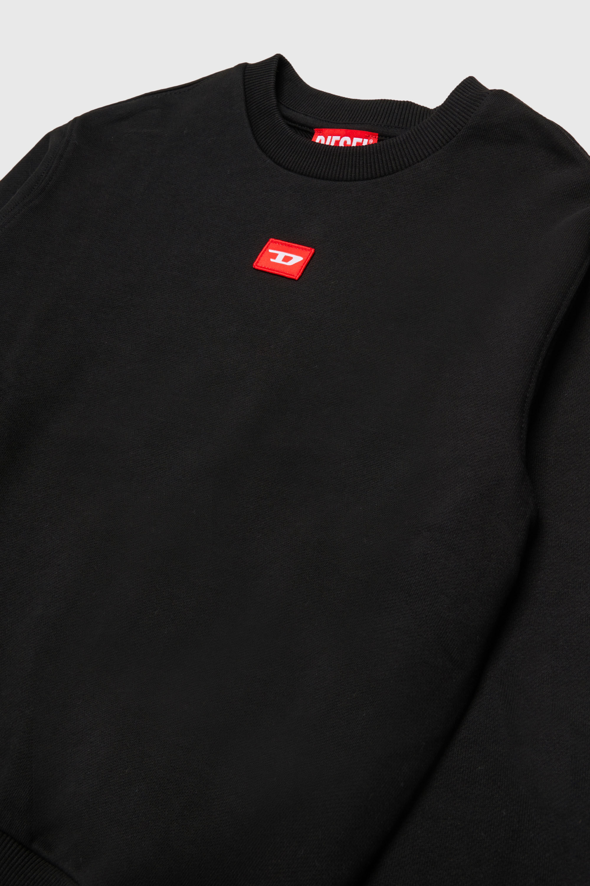 Diesel - SXGIN OVER, Sweat-shirt avec petit &eacute;cusson logo Mixte in Noir - 3