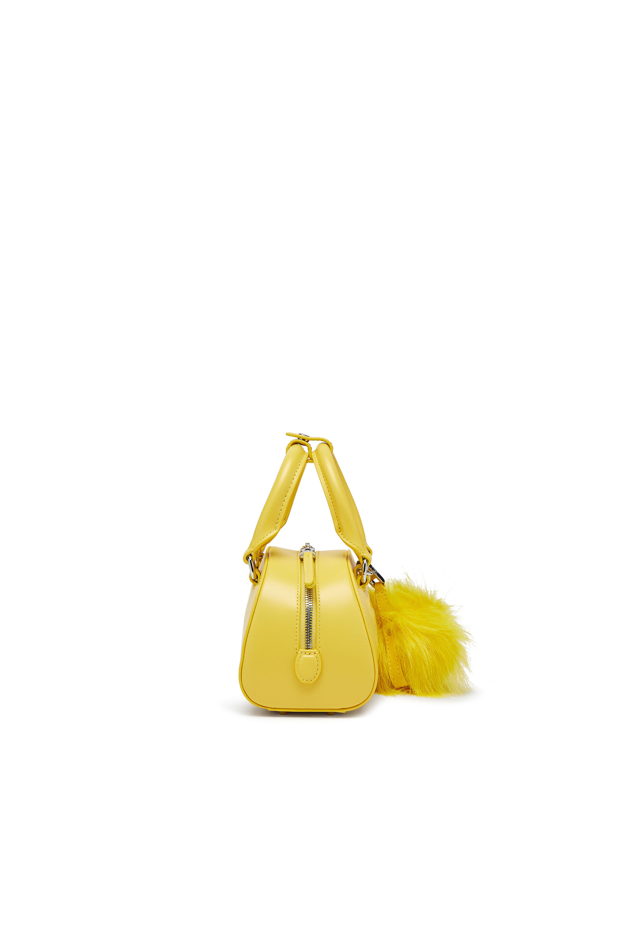 Diesel - 1DR DOME CROSSBODY, 1DR Dome-Mini sac bowling en cuir nappa Femme in Jaune - 4