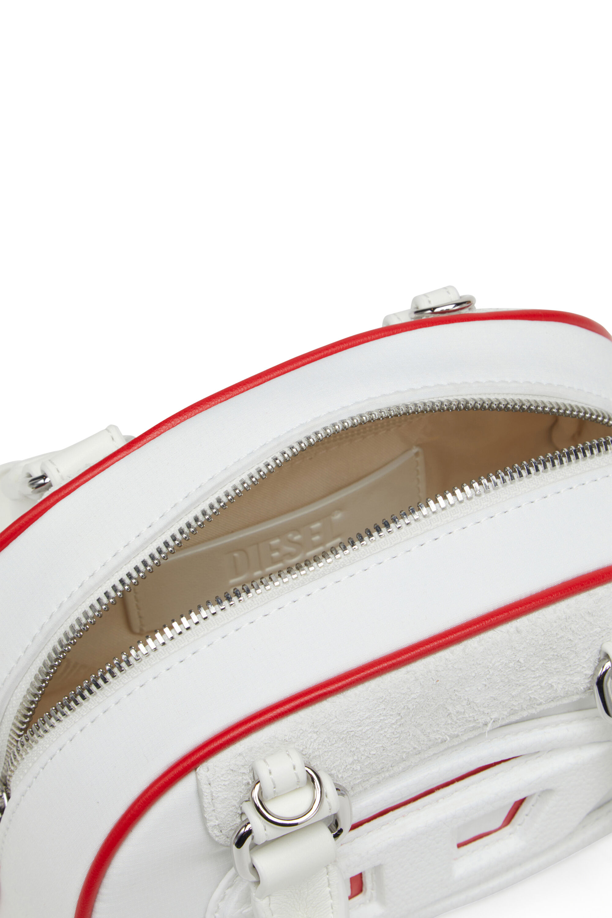 Diesel - 1DR DOME CROSSBODY, 1DR Dome-Mini sac bowling color-block Femme in Blanc - 5
