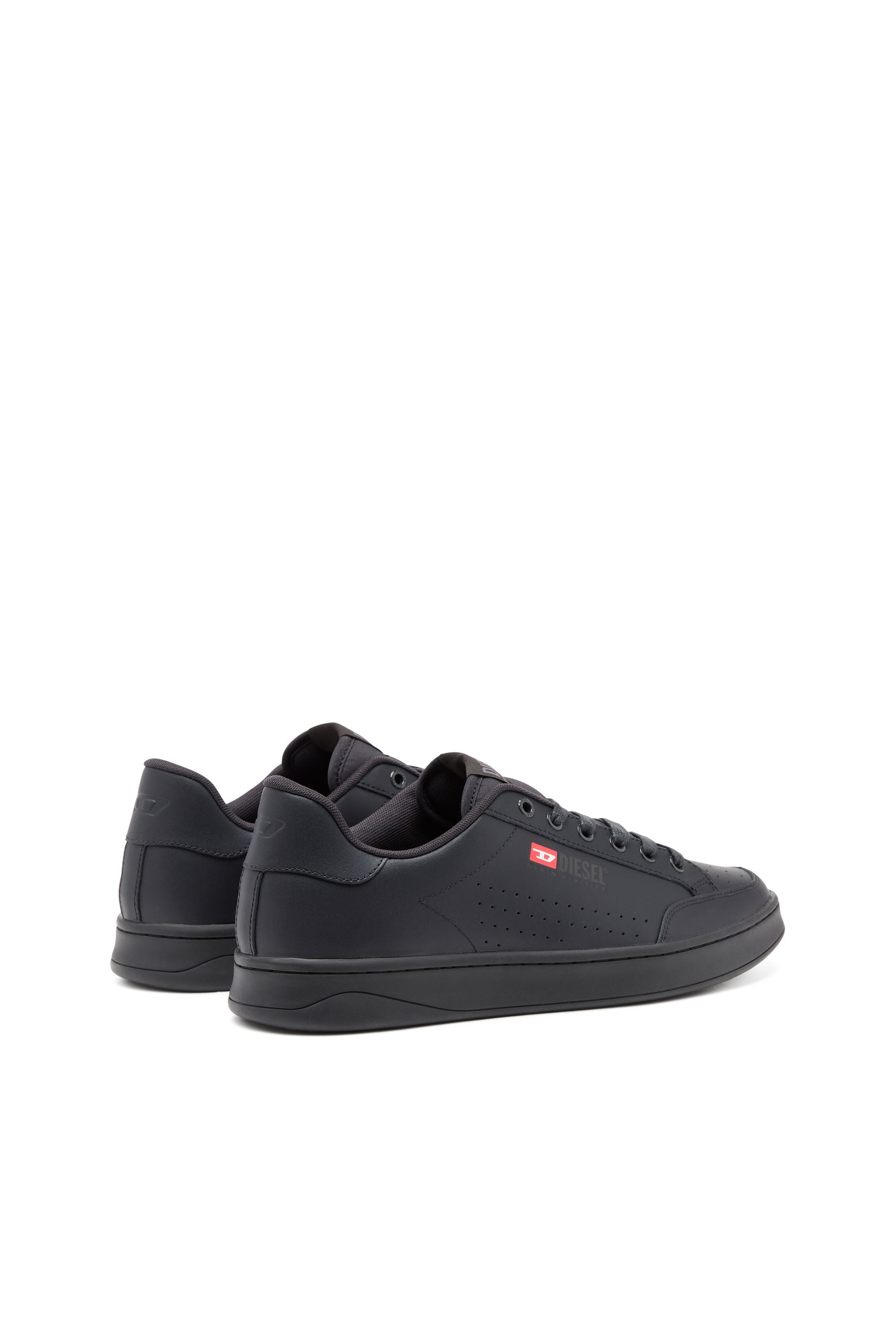 Men's S-Athene-Low-top sneakers in leather and nylon | Black