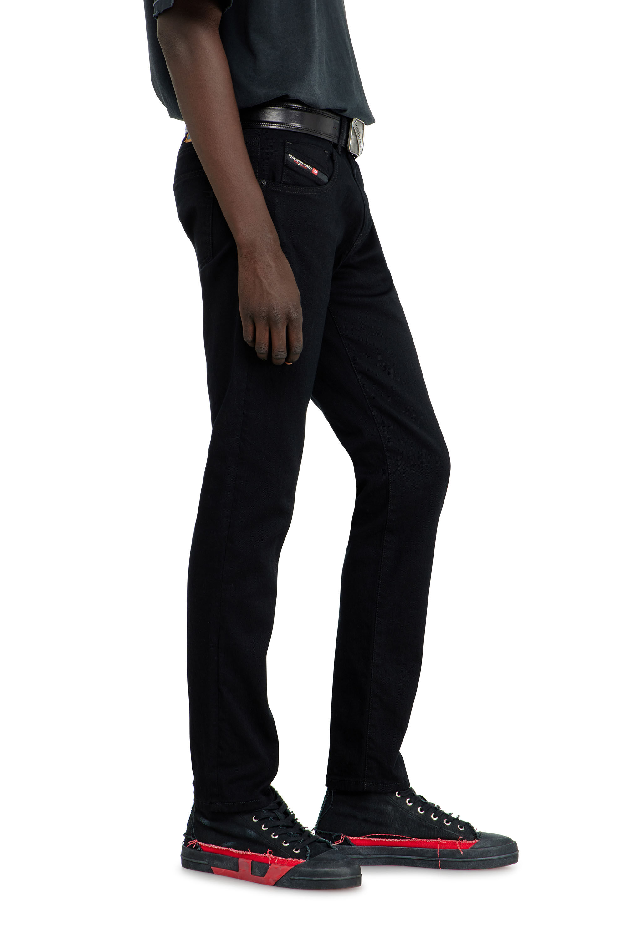 Diesel - Slim Jeans 2019 D-Strukt 069YP Homme, Noir/Gris fonc&eacute; - Image 7