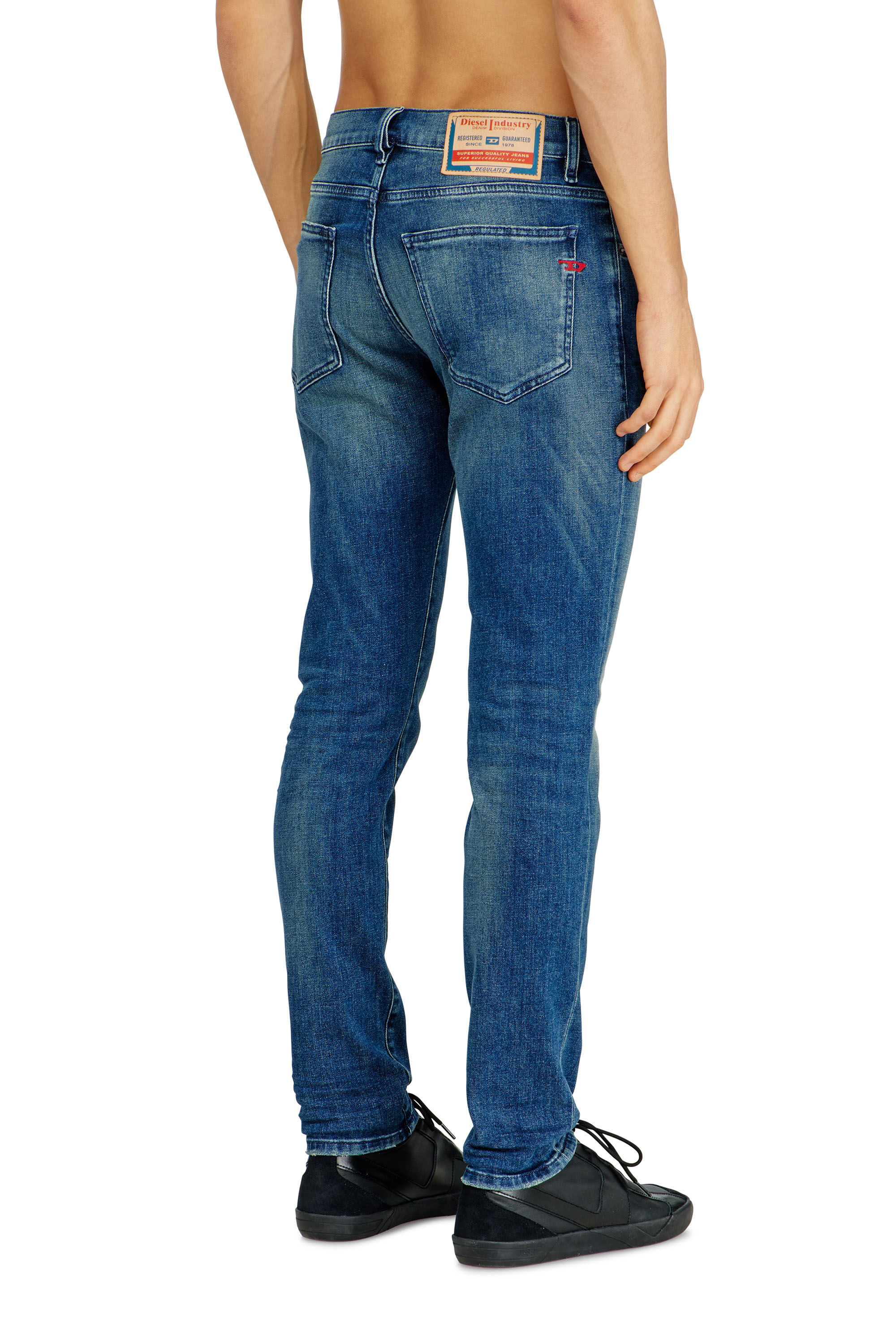 Diesel - Slim Jeans 2019 D-Strukt 0ADBT Homme, Bleu moyen - Image 4
