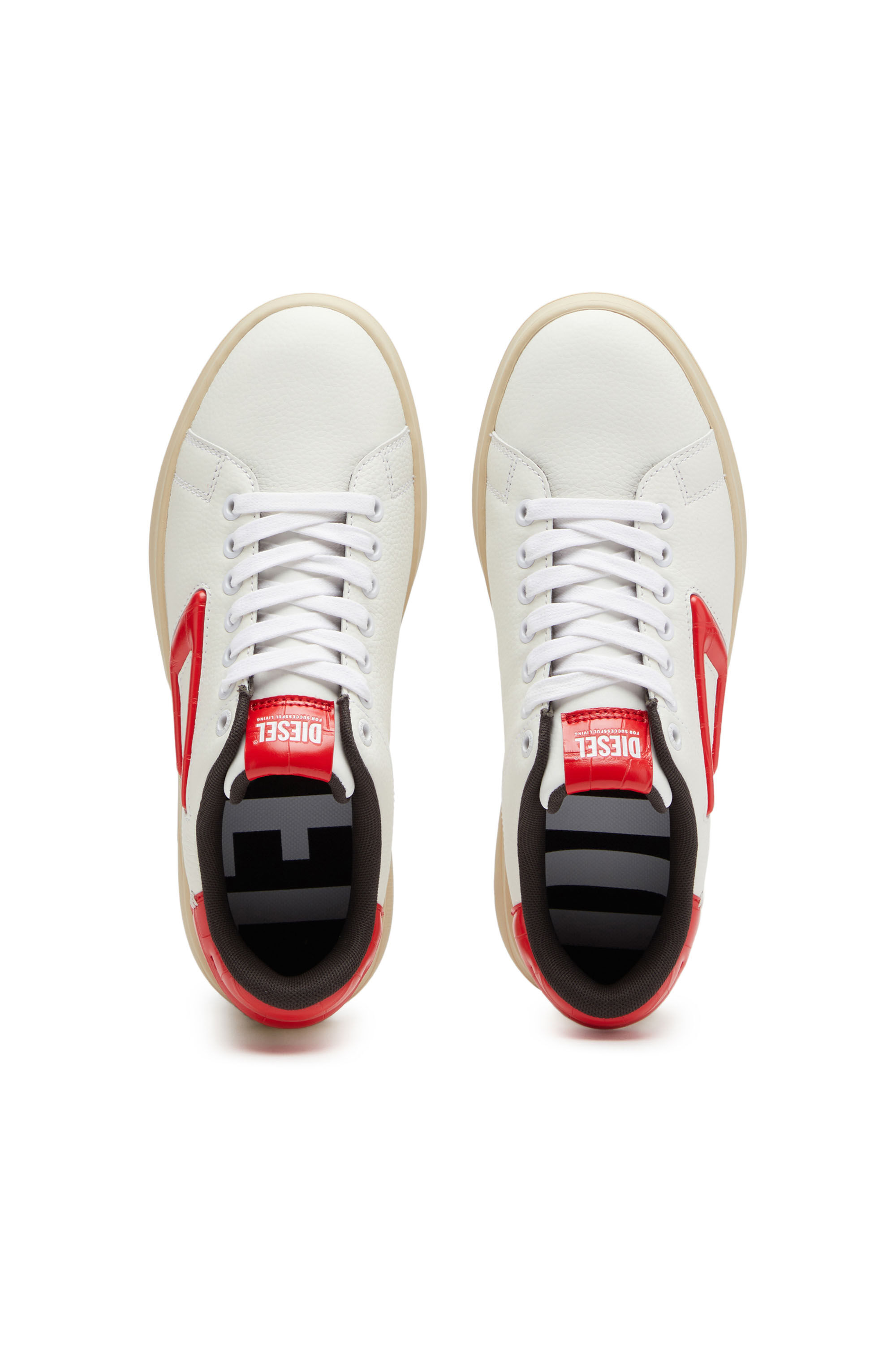 Diesel - S-ATHENE LOW W, White/Red - Image 4