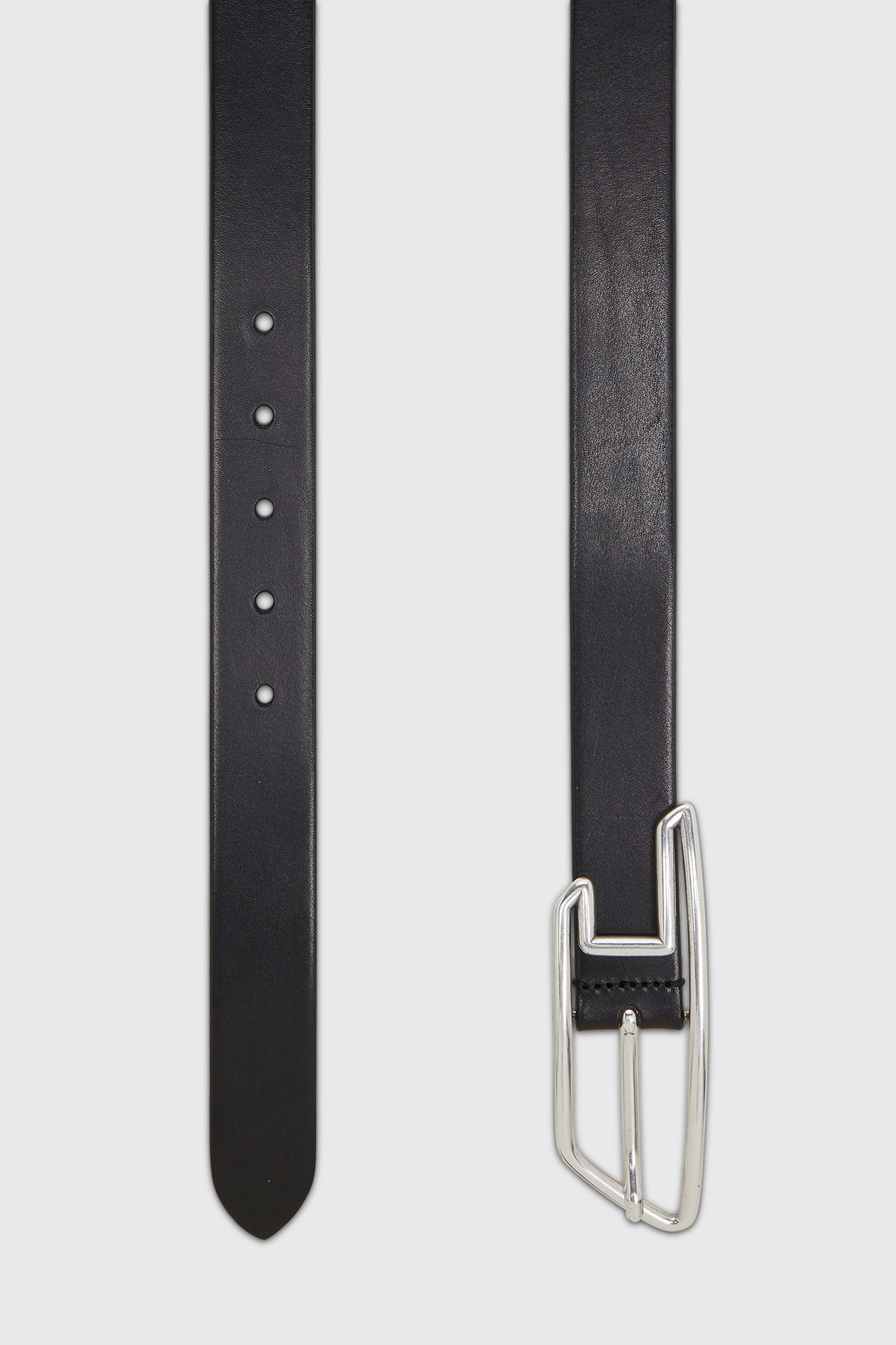 Diesel - B-D LINE 30, Ceinture 3 cm en cuir avec boucle &agrave; logo D Mixte in Noir - 3