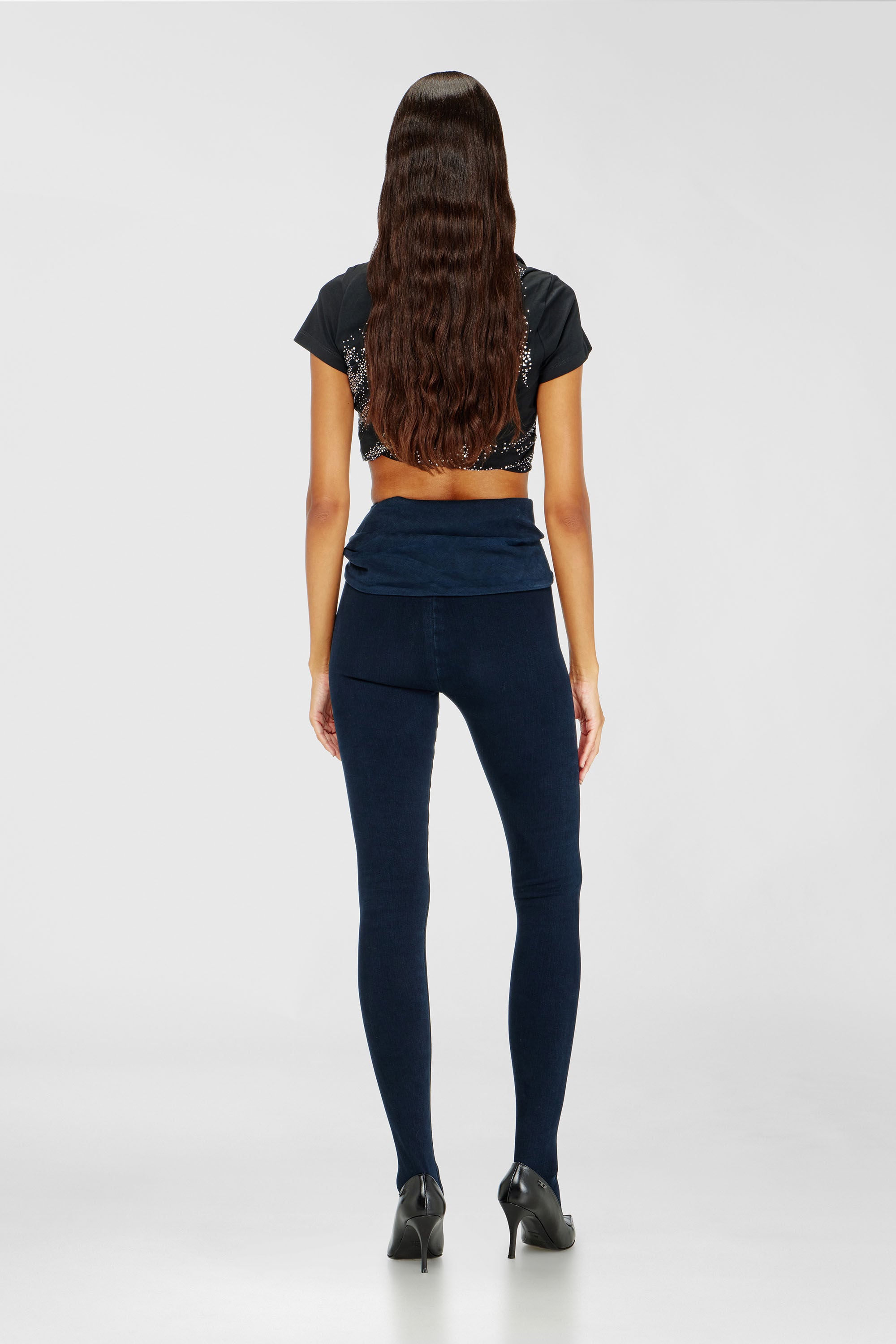 Diesel - Skinny Jeans D-Velly 09R36 Femme, Bleu Fonc&eacute; - Image 3