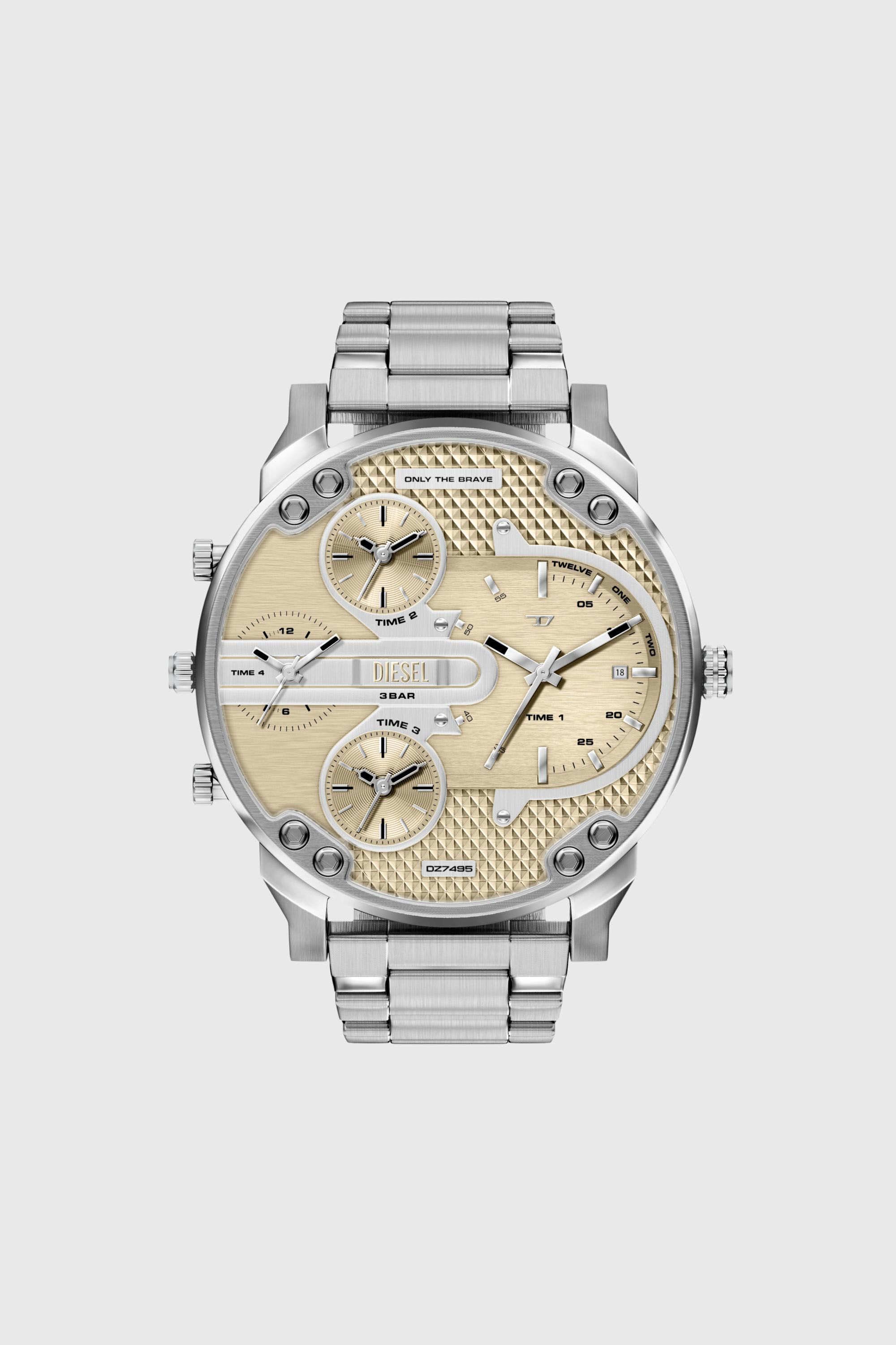 Diesel - DZ7495 WATCH, Montre en acier inoxydable Mr. Daddy Slim Homme in Gris argent&eacute; - 1
