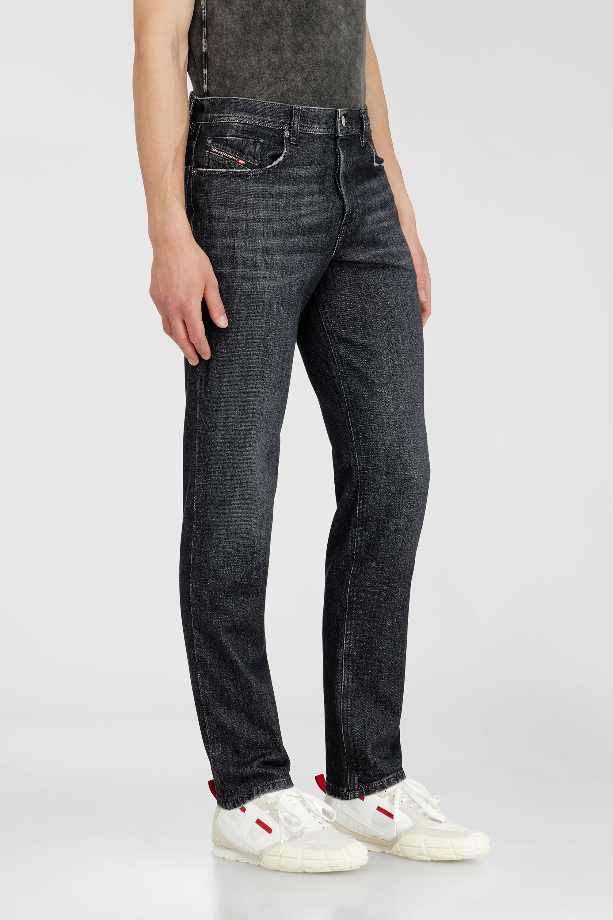 Diesel - Regular Jeans 2023 D-Finitive 09P79 Homme, Noir/Gris fonc&eacute; - Image 7