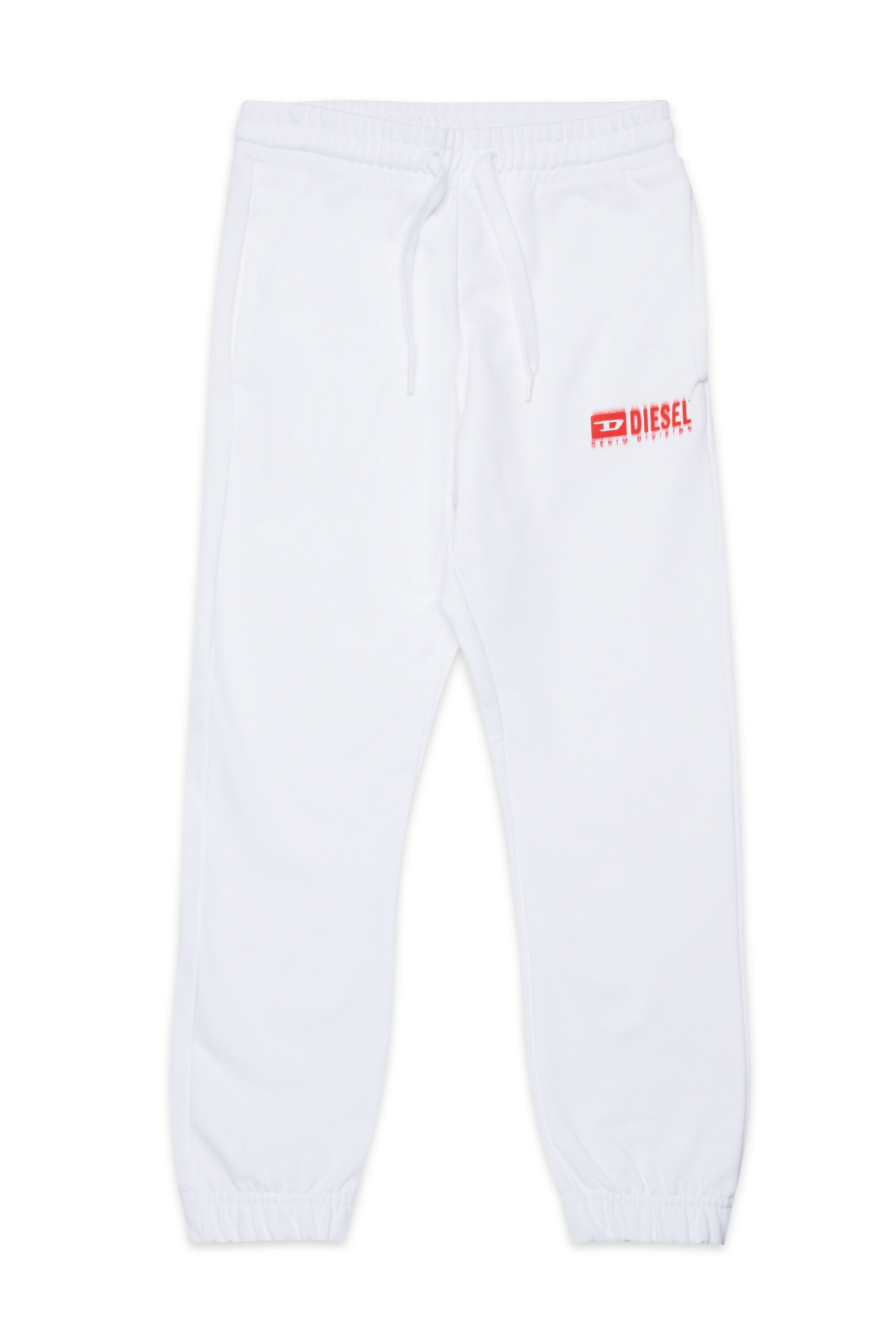 Diesel - PBASEL, Pantalon de survêtement avec logo dégradé Homme in Blanc - 1