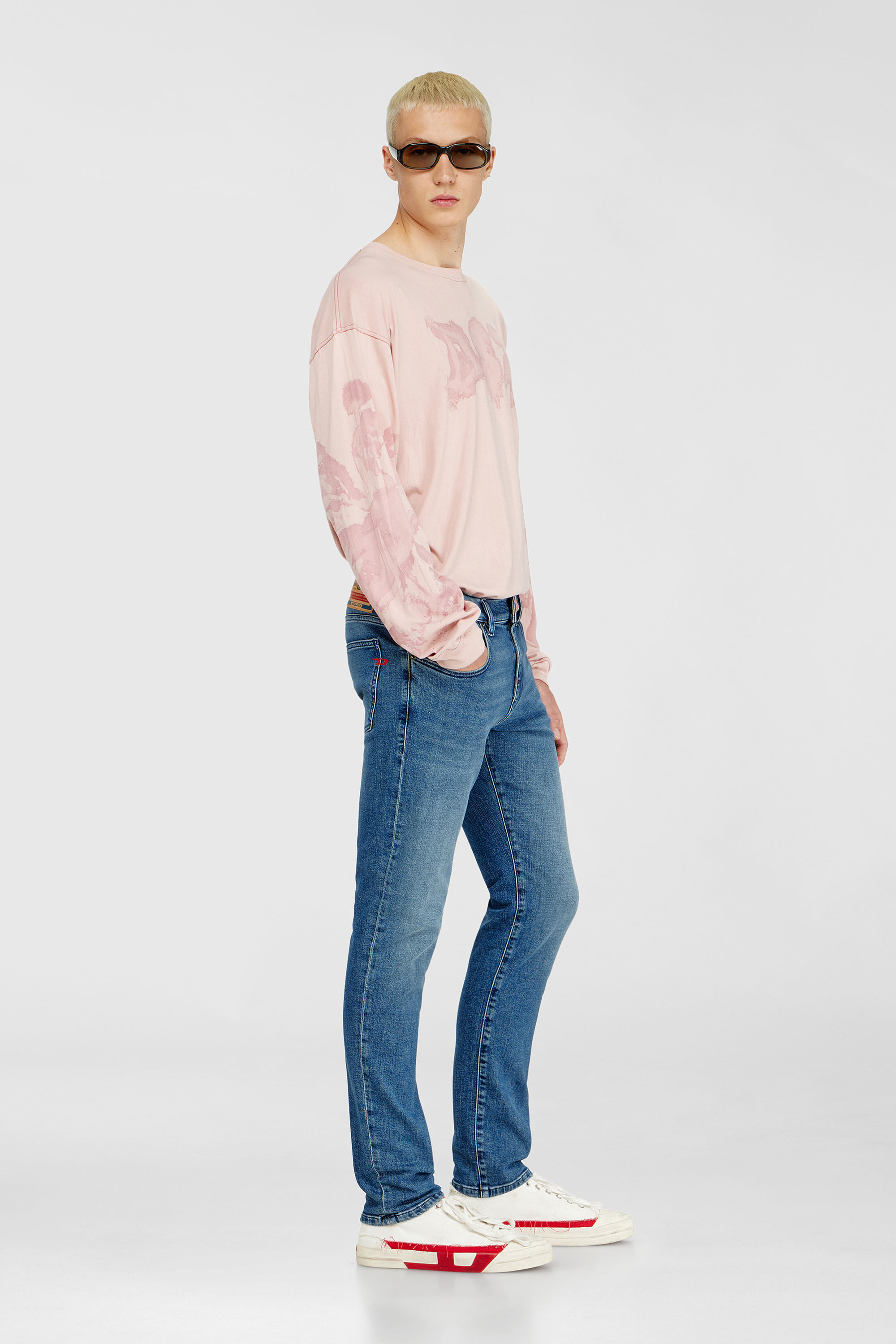 Diesel - Slim Jeans 2019 D-Strukt 0HDBK Homme, Bleu moyen - Image 1