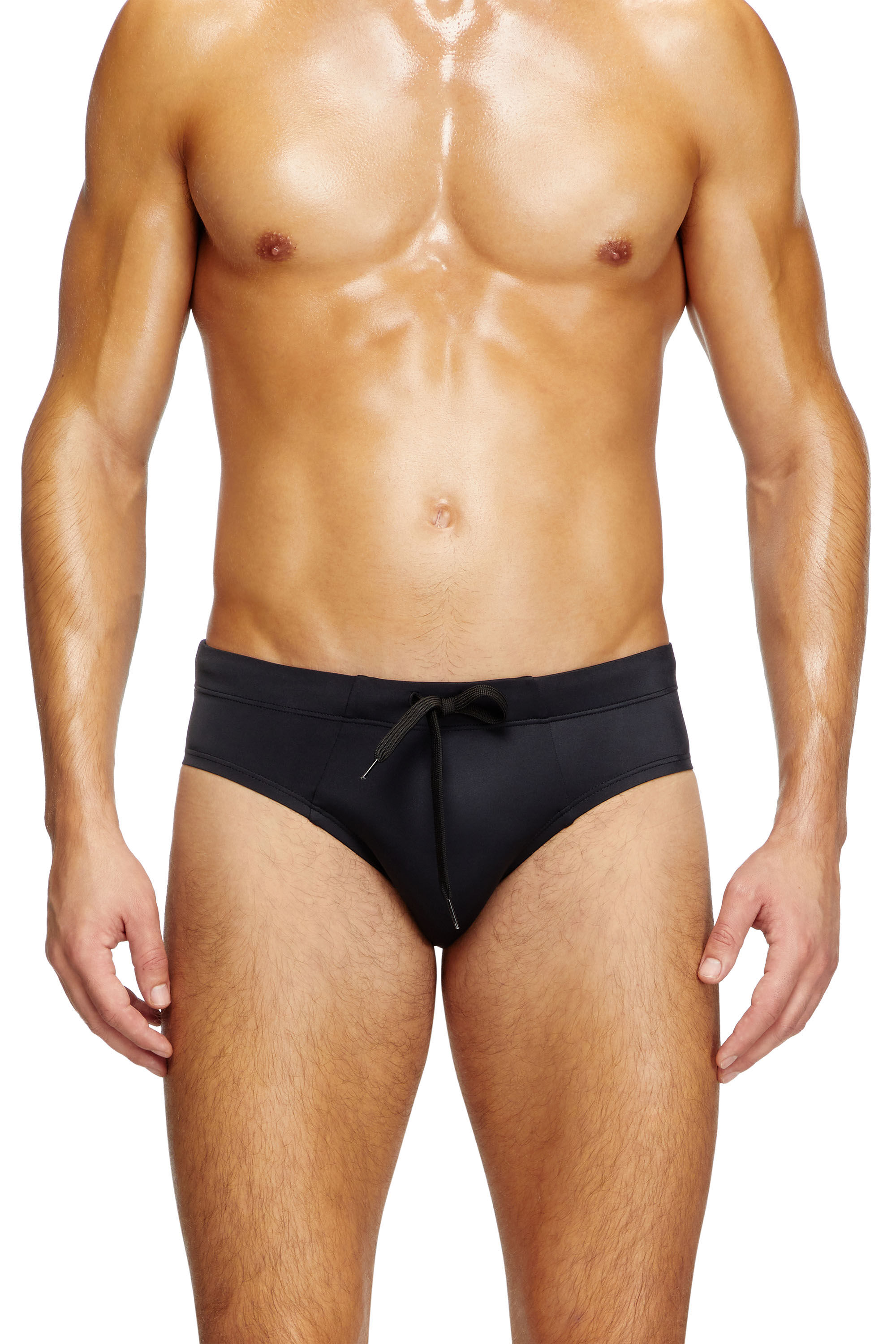 Diesel - ALFIE-D-CORE, Slip de bain avec logo à l'arrière Homme in Noir - 1