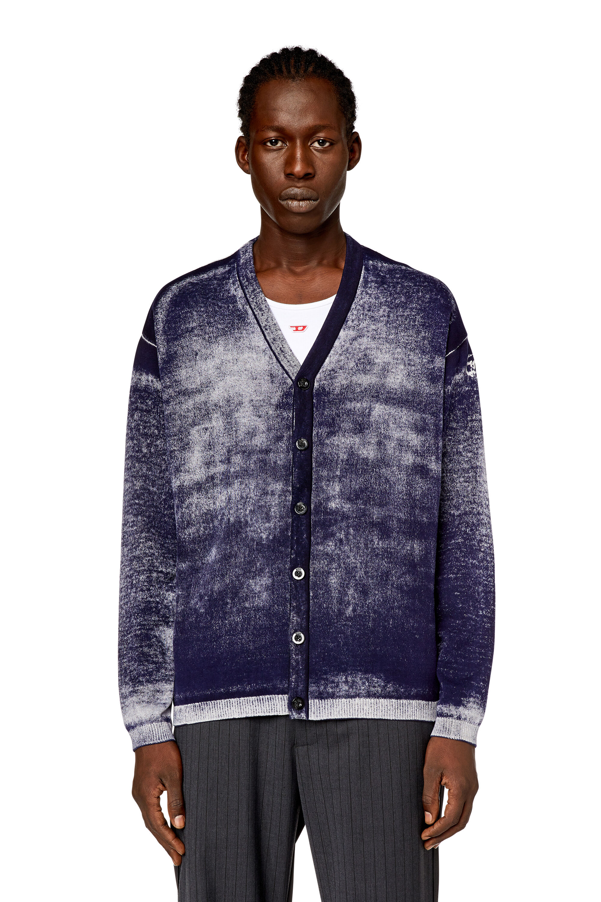 Diesel - K-LARENCE-CARDIGAN-B, Bleu Foncé - Image 6