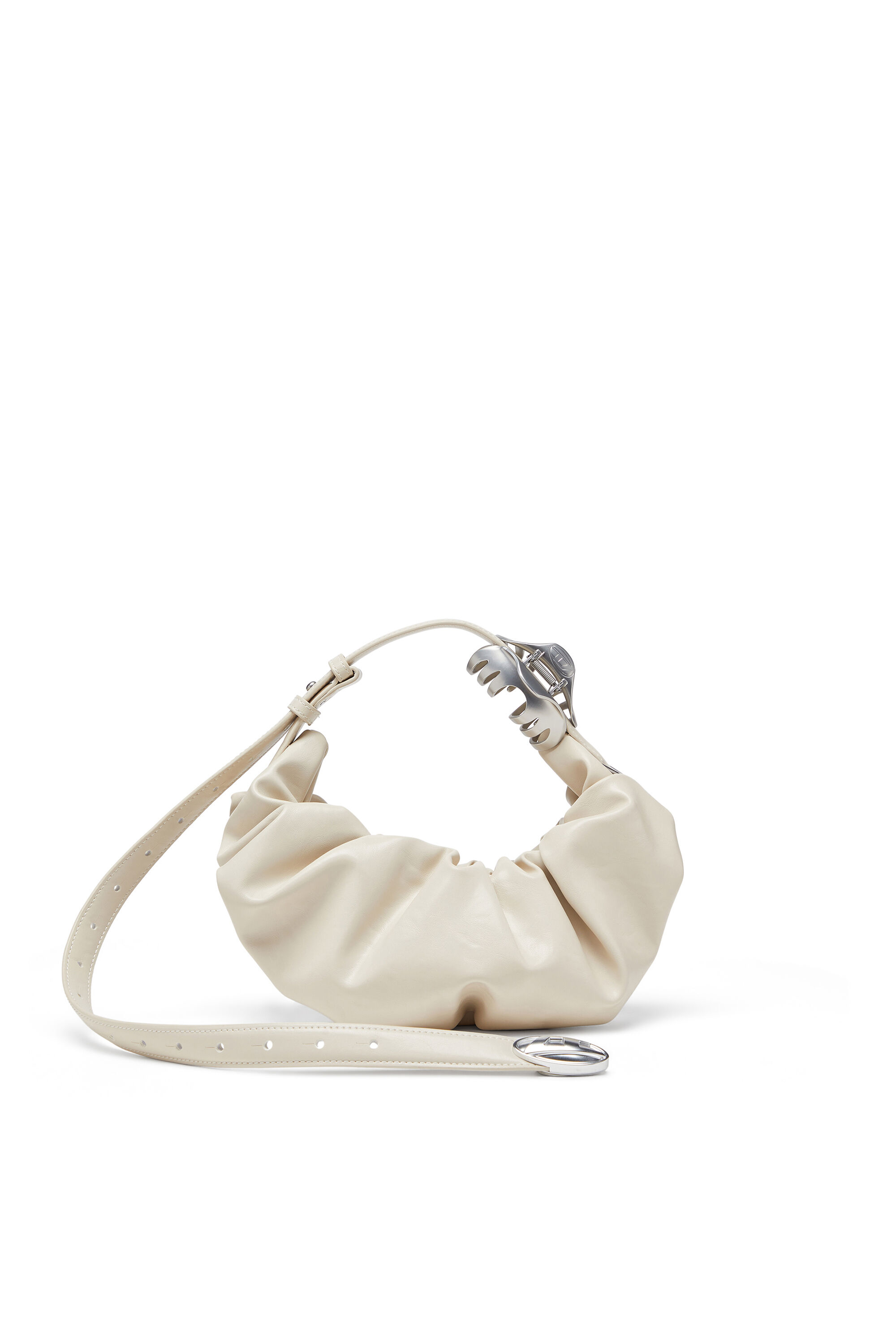 Diesel - GRAB-D HOBO S, Grab-D-Sac hobo froiss&eacute; Femme in Blanc - 1