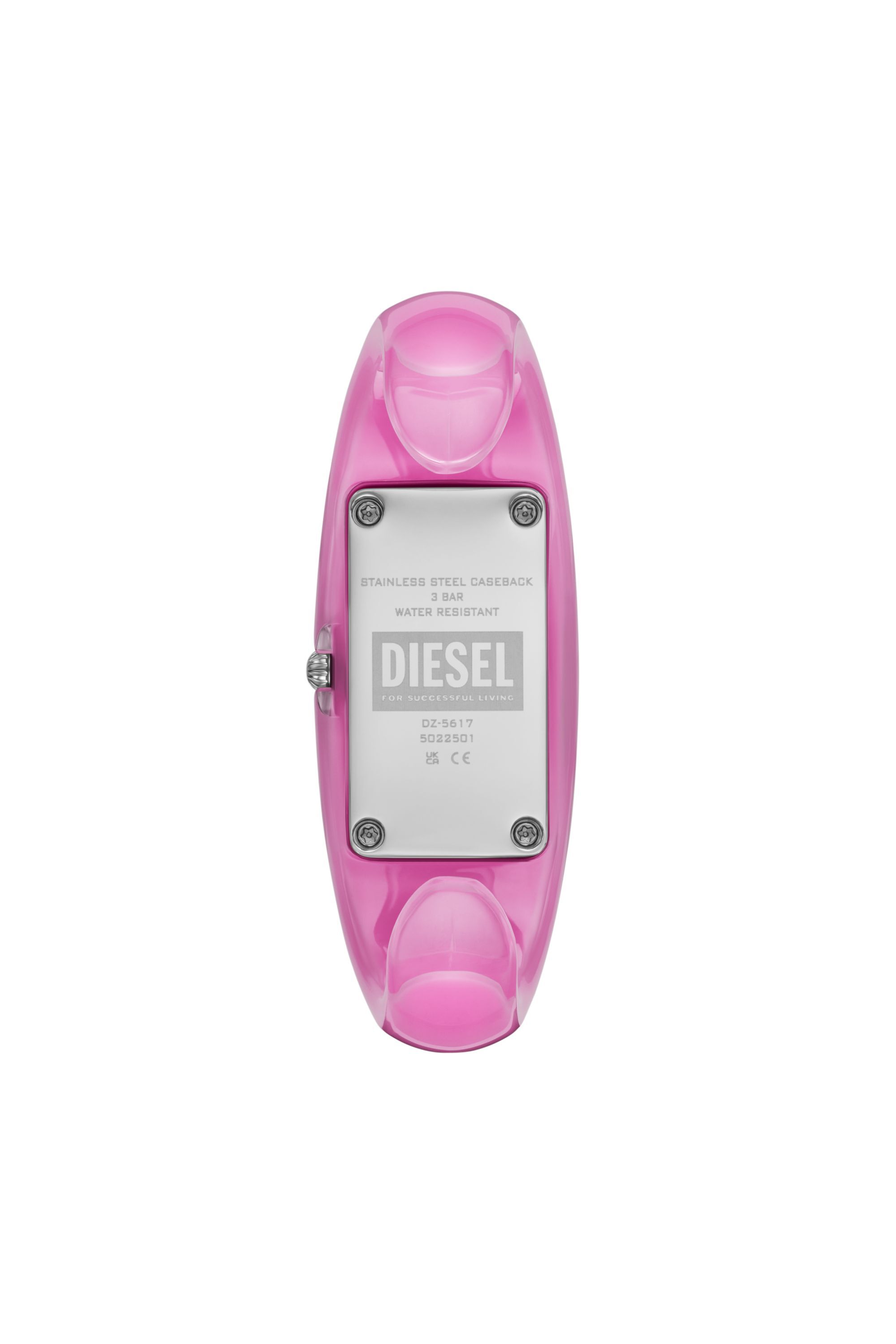 Diesel - DZ5617 WATCH, Diesel Wonder-D Two-Hand Pink Nylon Resin Watch Femme in Rose - 2