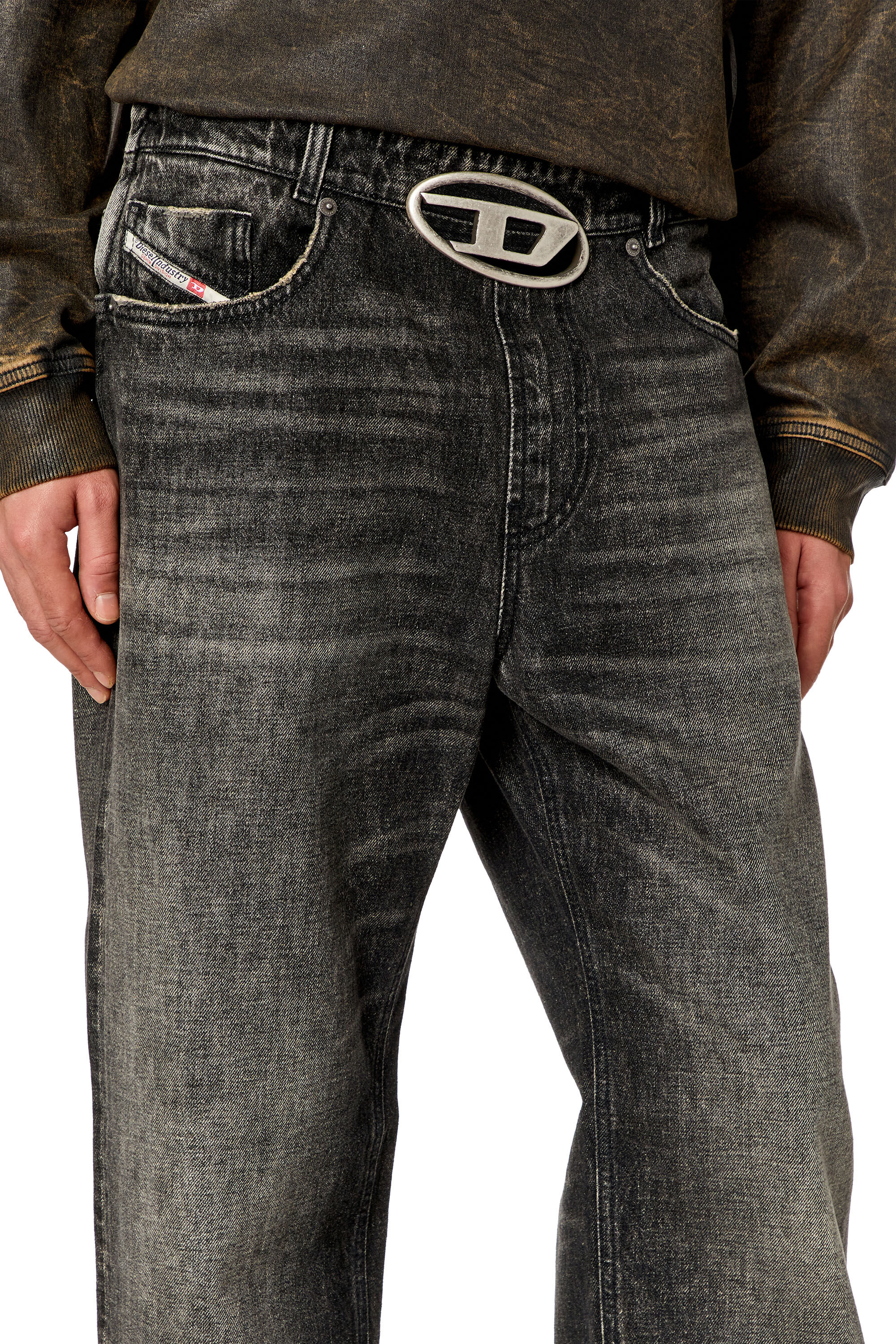 Diesel - Homme Straight Jeans 2010 D-Macs 0JGAE, Noir/Gris foncé - Image 5