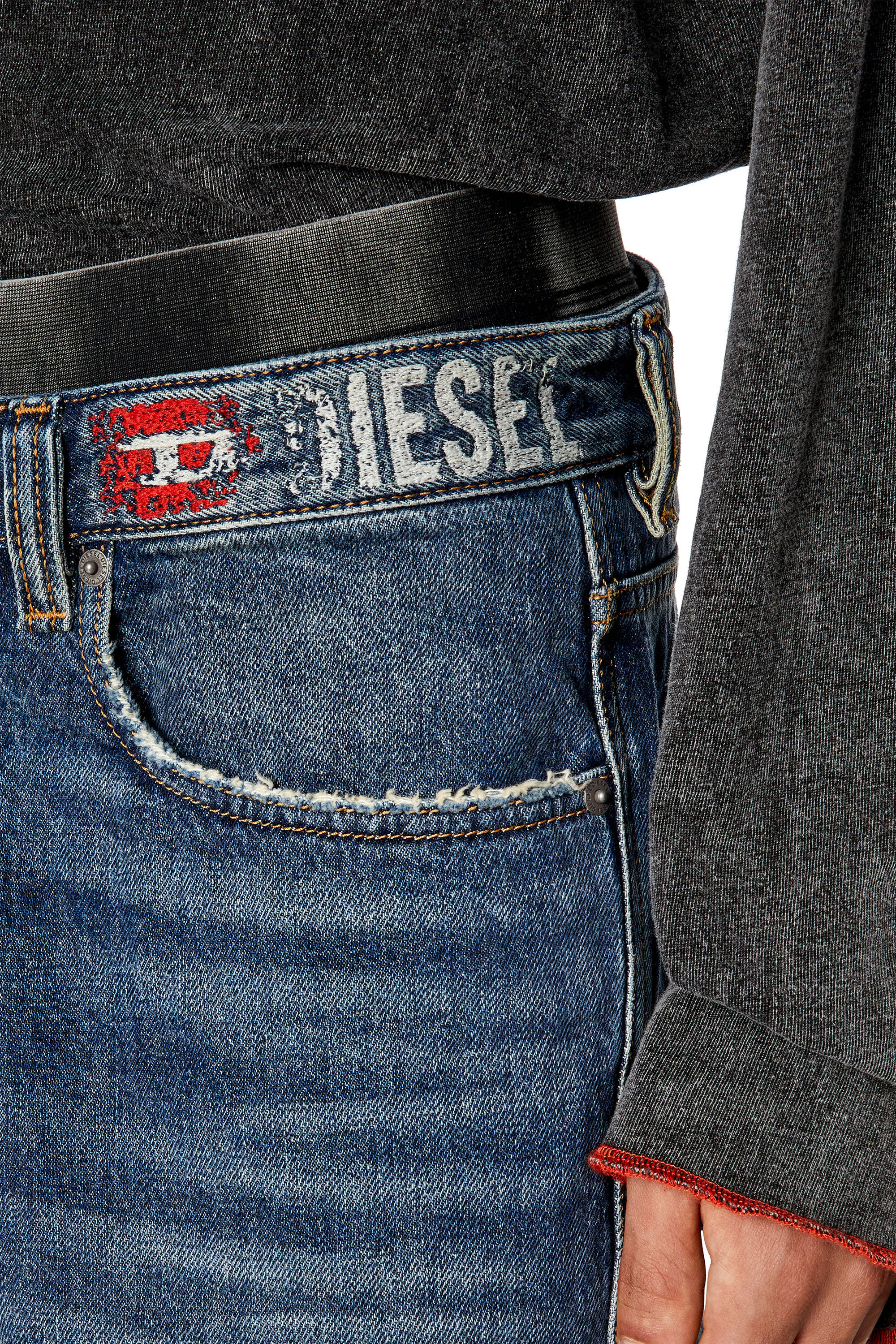 Diesel - Straight Jeans 2010 D-Macs 09H02, Medium blue - Image 5