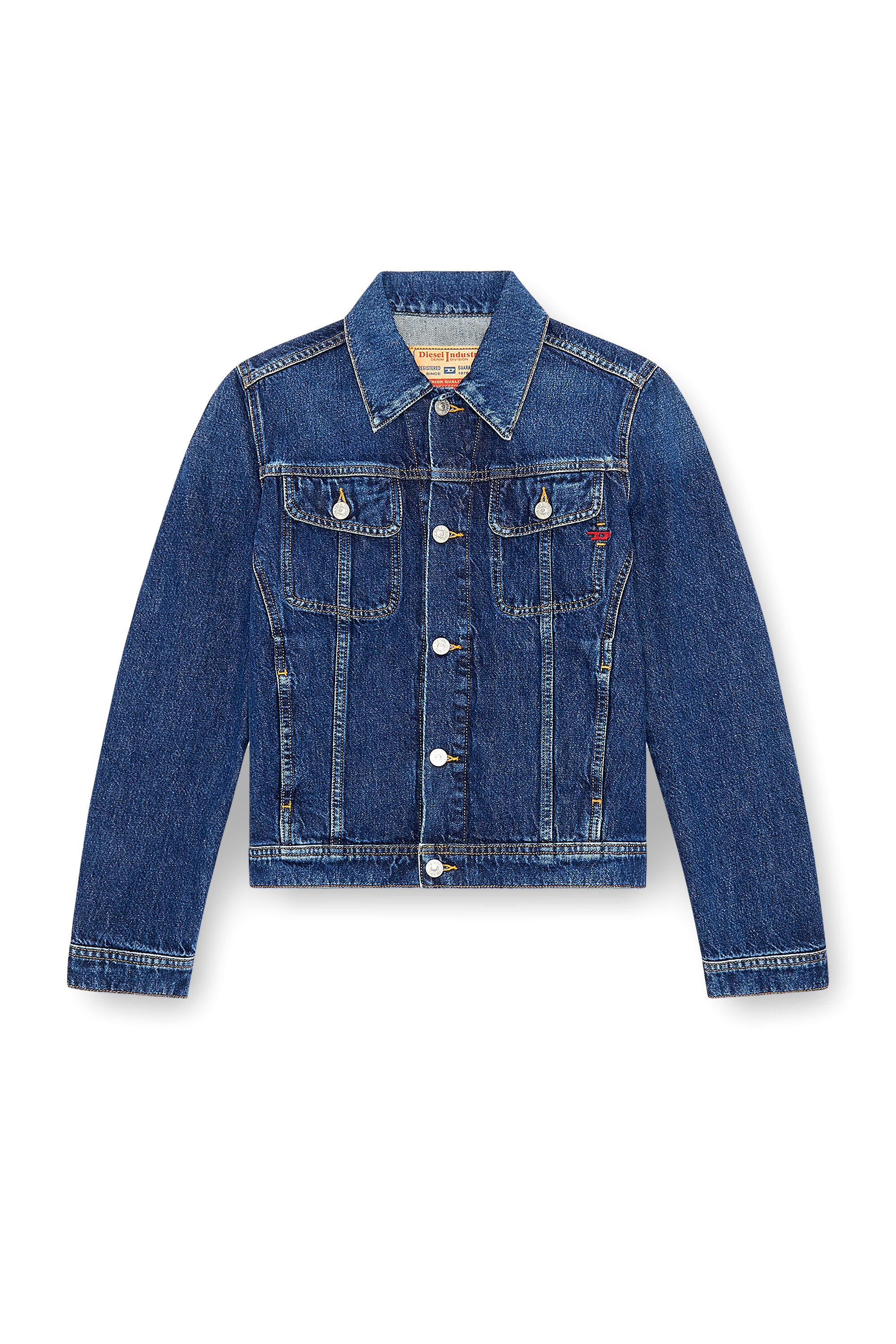 Diesel - DE-BONNY, Veste trucker en denim Femme in Bleu - 2