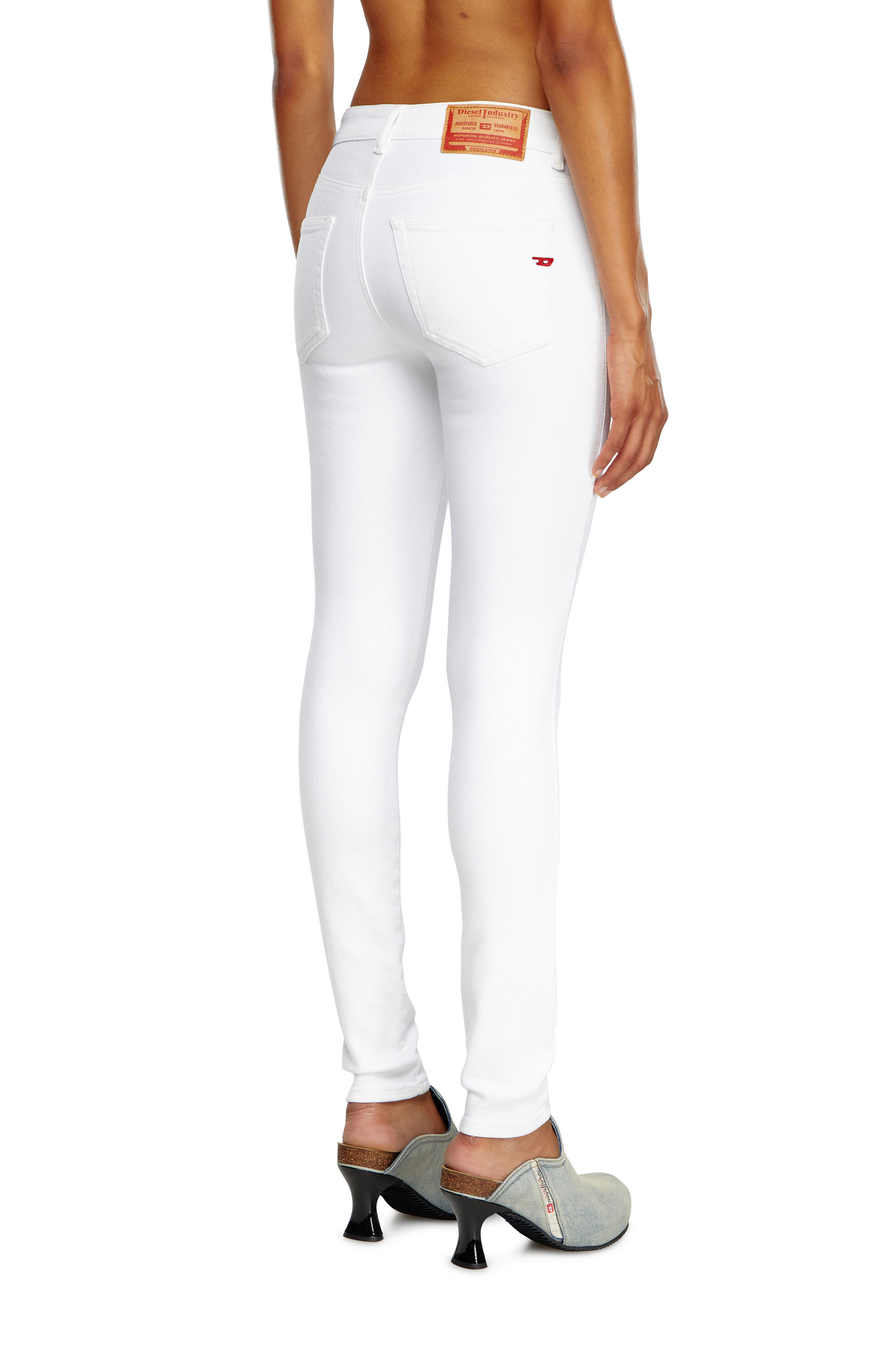 Diesel - Skinny Jeans 2017 Slandy 09F90 Femme, Blanc - Image 4