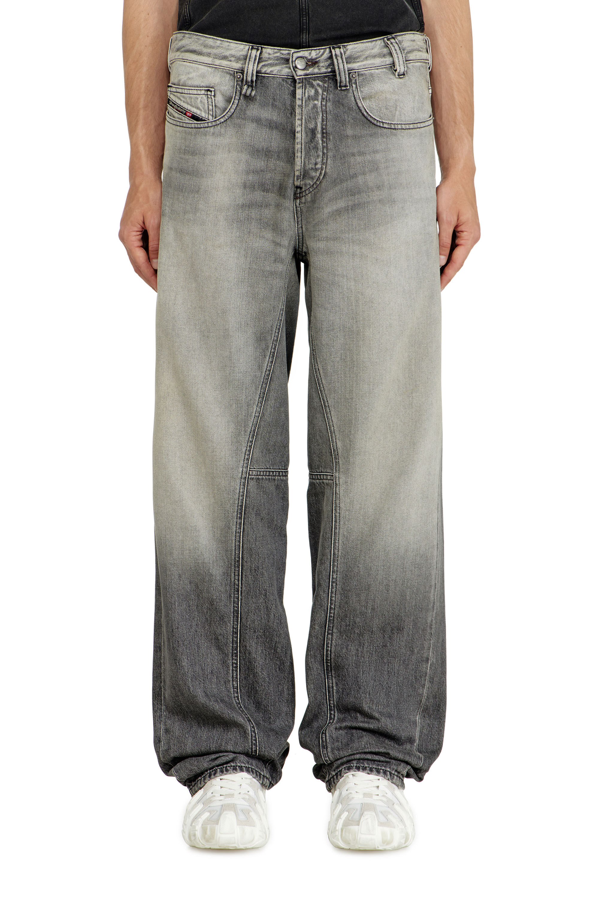 Diesel - Relaxed Jeans 2001 D-Macro 09P56 Homme, Gris - Image 4