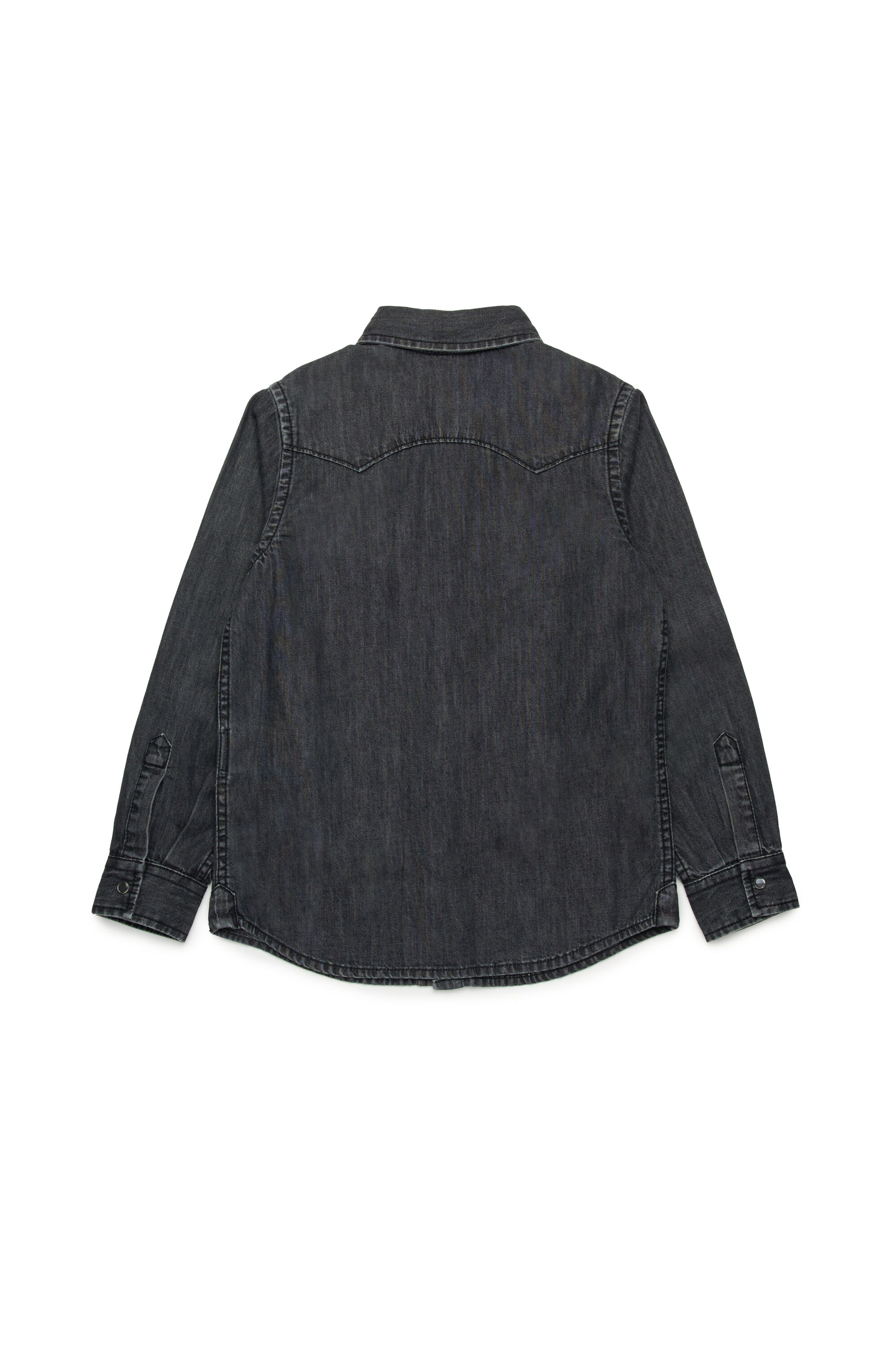 Diesel - CEKO, Chemise Western en denim Homme in Noir - 2