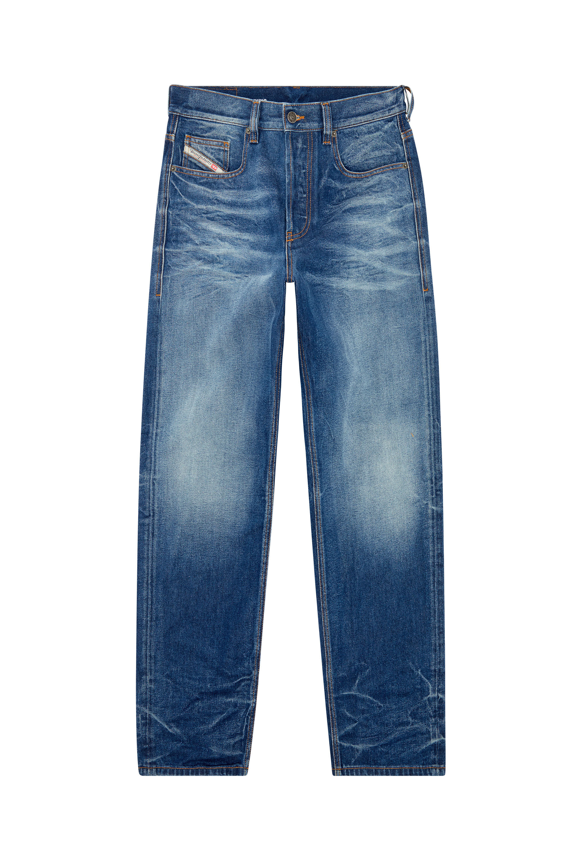 Diesel - Straight Jeans 2010 D-Macs 09I46, Bleu moyen - Image 2