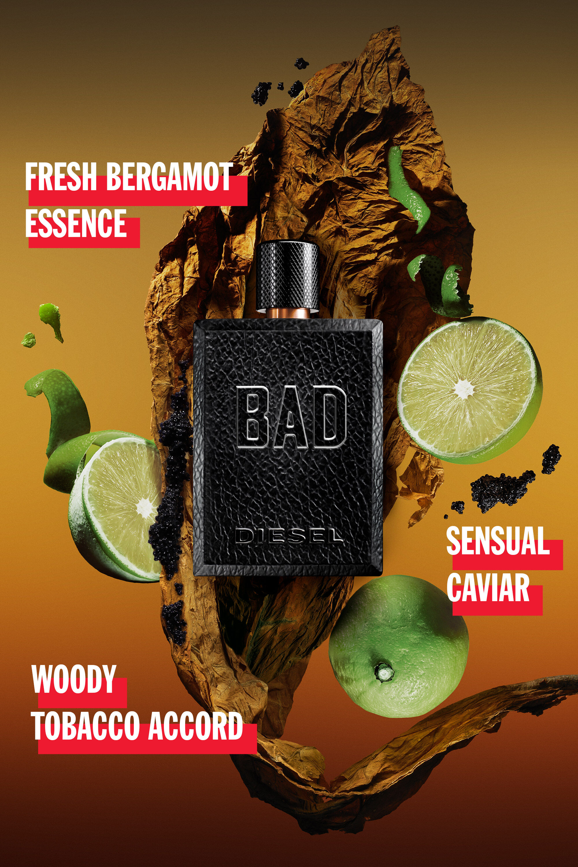 Men's fragrances: Eau de toilette Bad 50ml | Black | Diesel