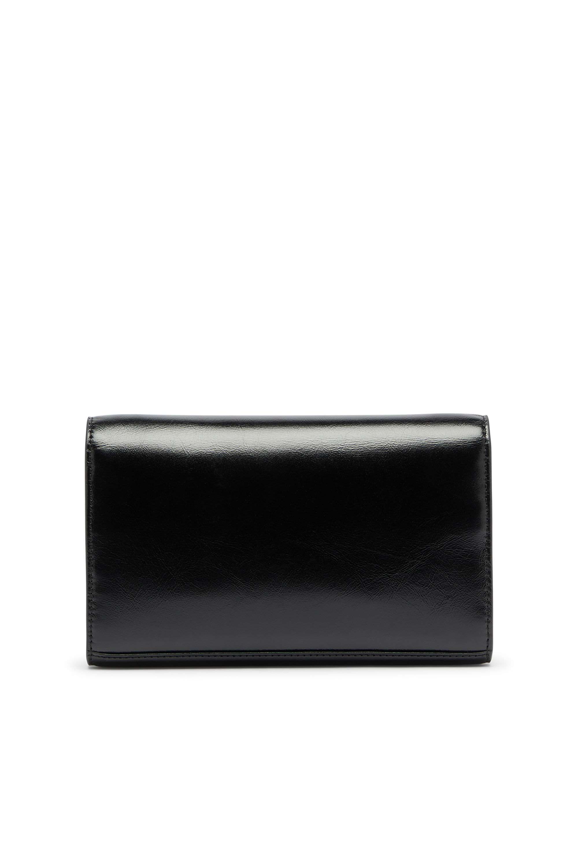 Diesel - D-ENVELOP WALLET ON CHAIN, Woman's Wallet purse in shiny wrinkled leather in null - 2