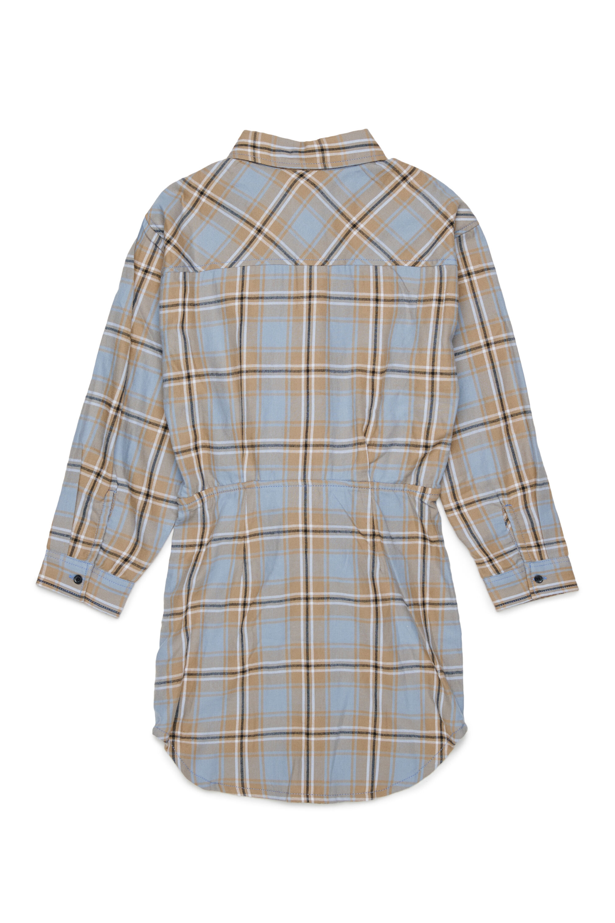 Diesel - DESUSANIS, Robe-chemise en coton &agrave; carreaux avec ceinture nou&eacute;e Femme in Polychrome - 2