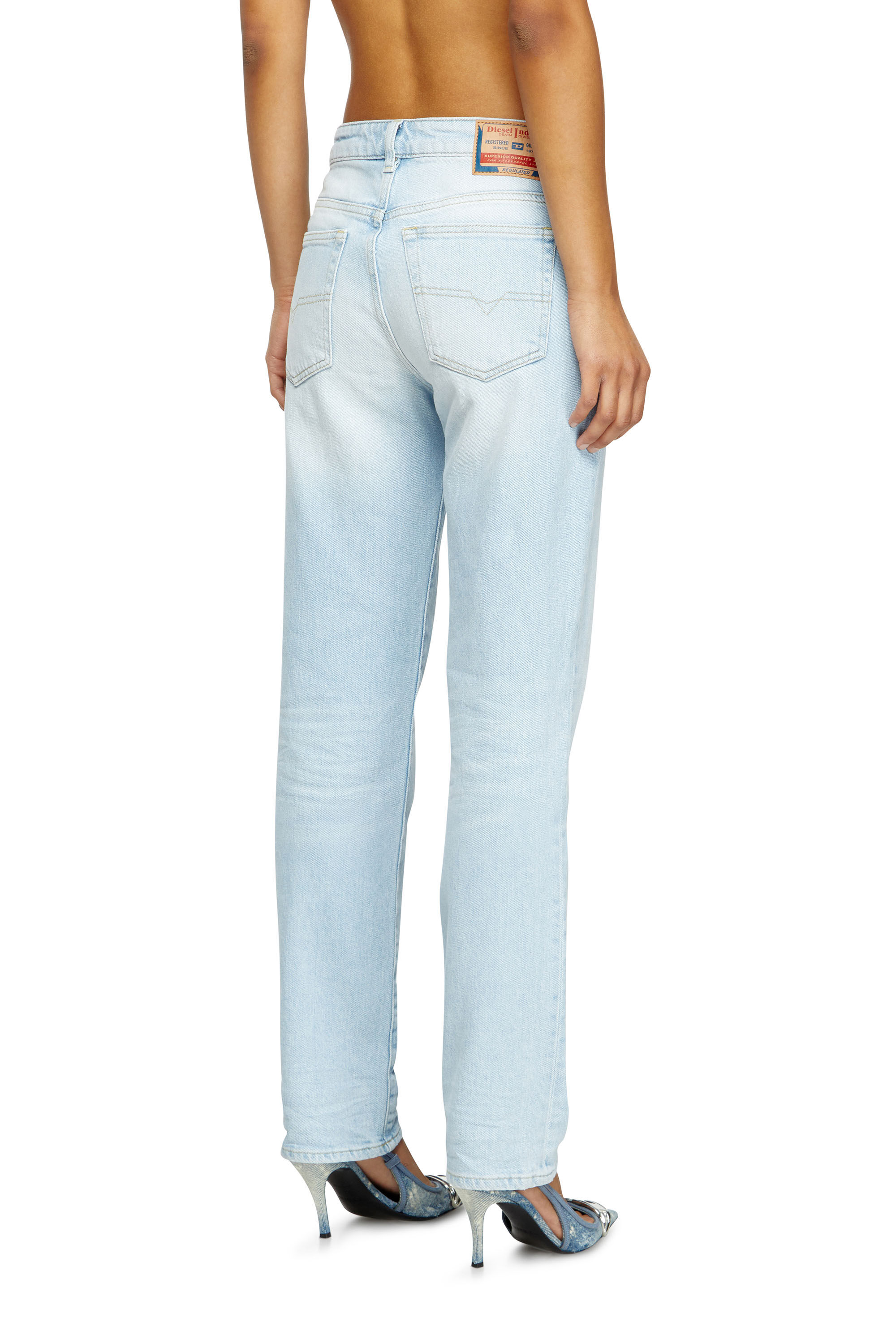 Diesel - Regular Jeans 1989 D-Mine 09M11 Femme, Bleu Clair - Image 4