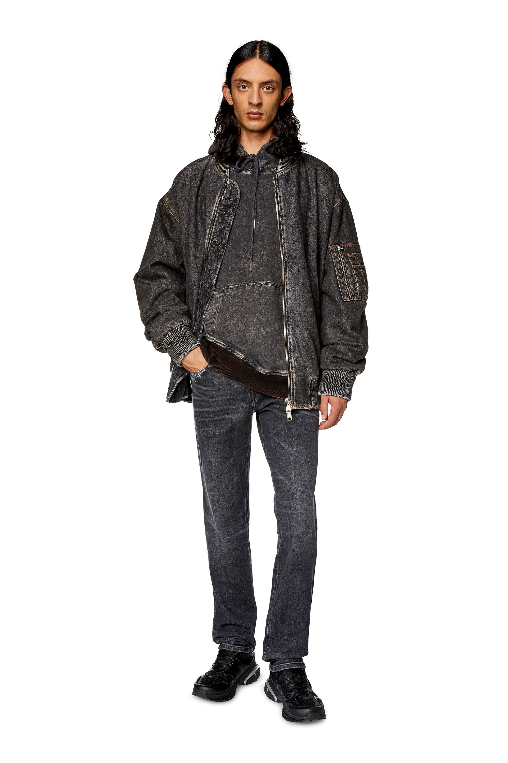 Diesel - Tapered Jeans 2023 D-Finitive 09G23, Black/Dark grey - Image 1