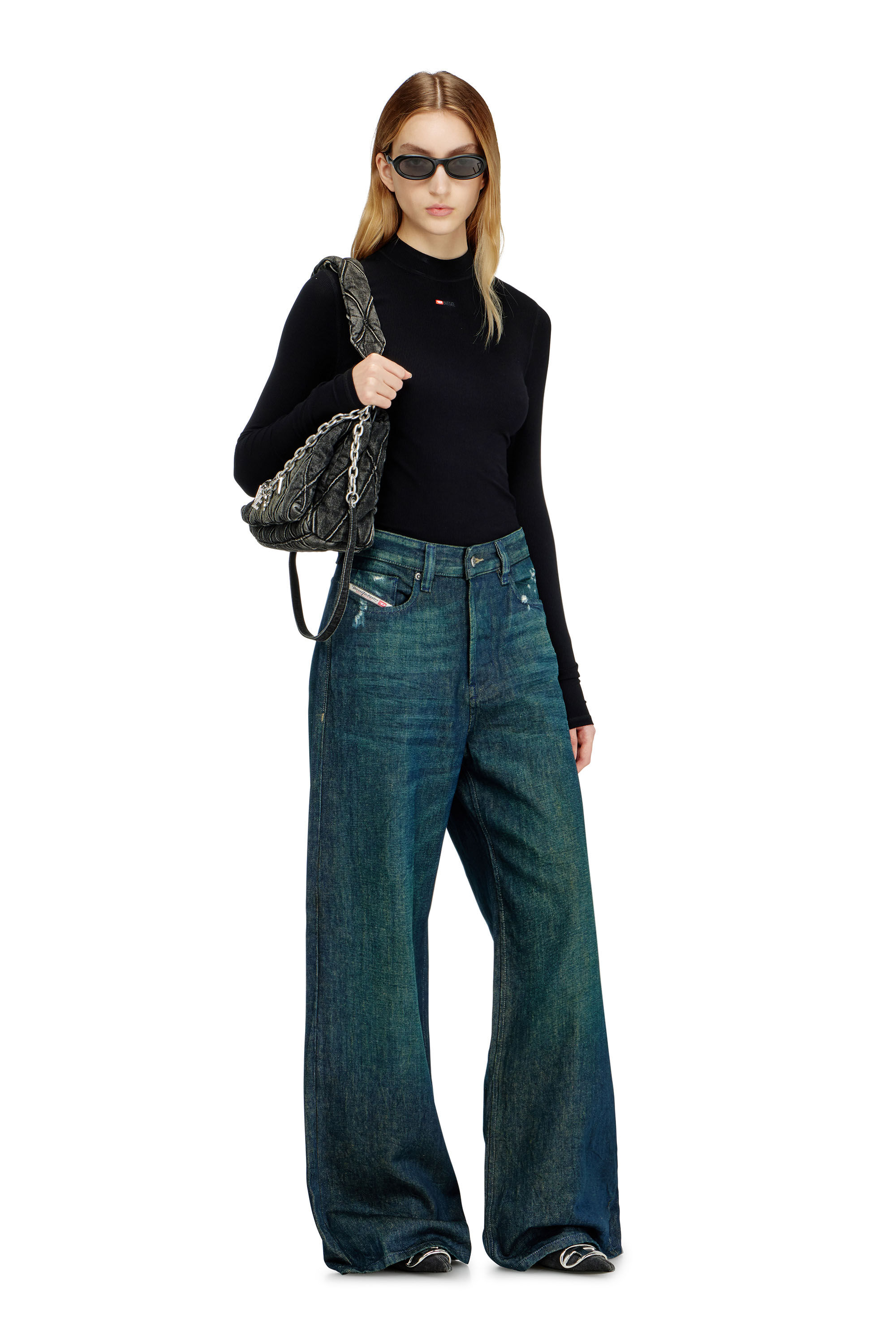 Diesel - Relaxed Jeans 1996 D-Sire 0ADBY Femme, Bleu Fonc&eacute; - Image 1