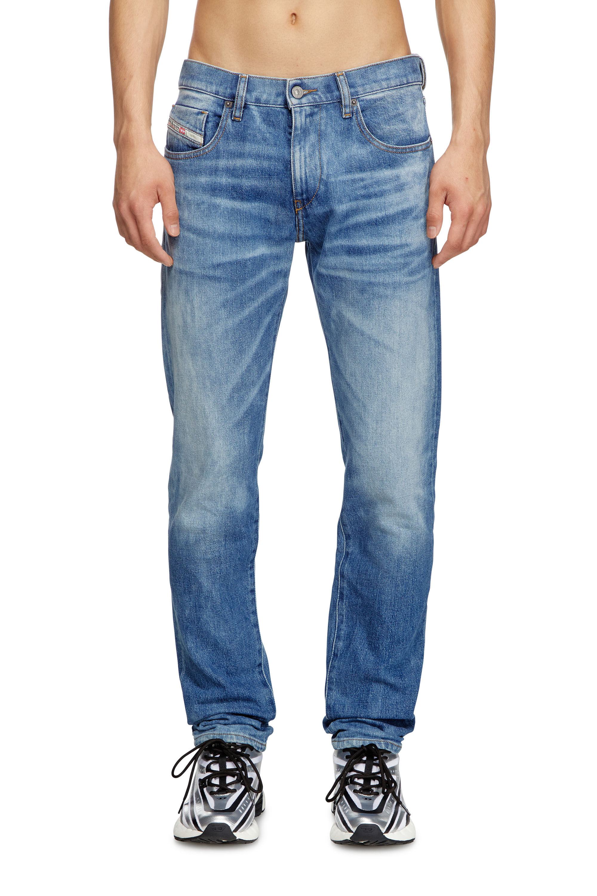 Diesel - Slim Jeans 2019 D-Strukt 09L19 Homme, Bleu moyen - Image 3