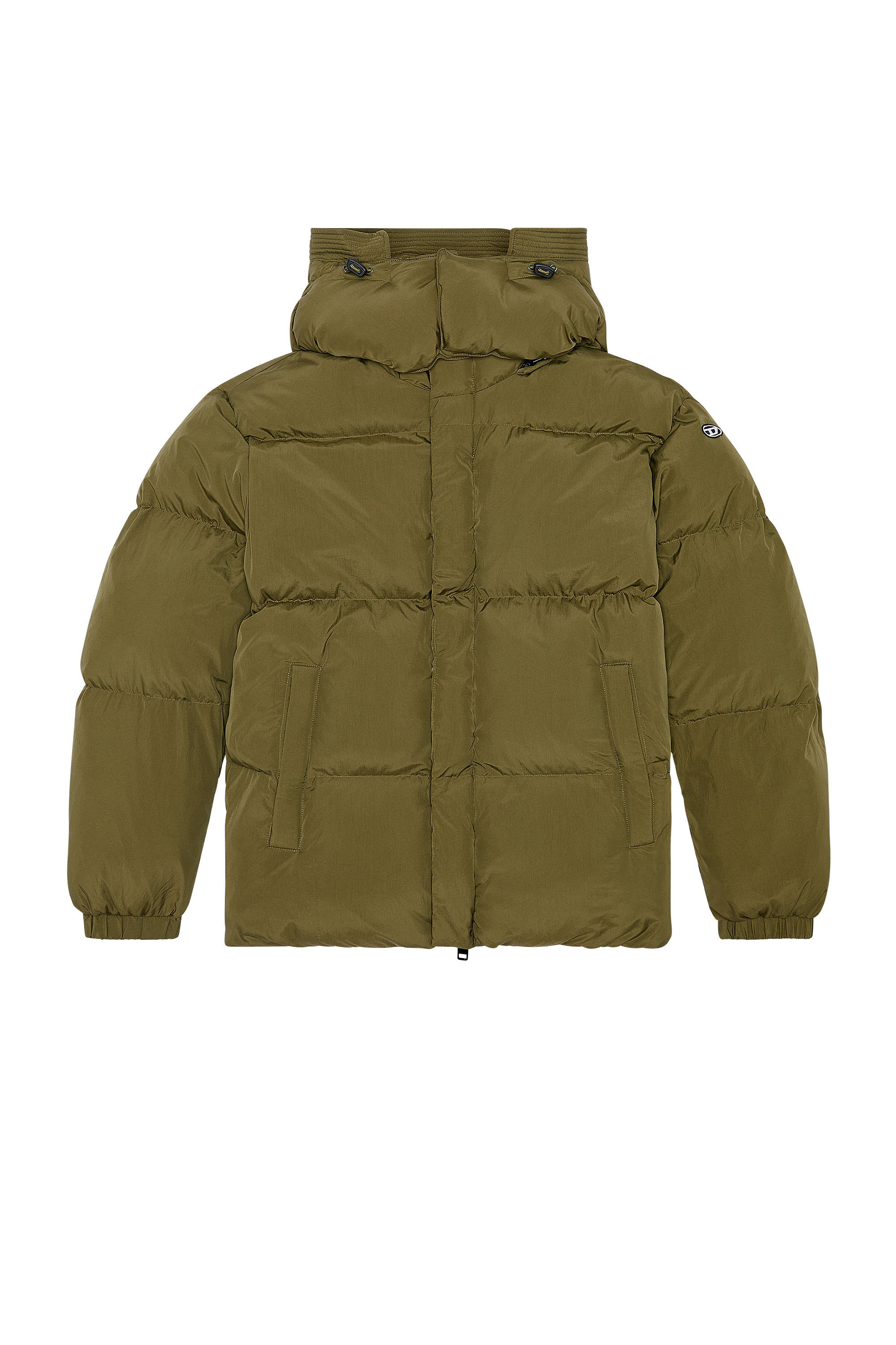 Diesel - W-ROLFYS, Doudoune en taslan de nylon recyclé Homme in Vert - 2