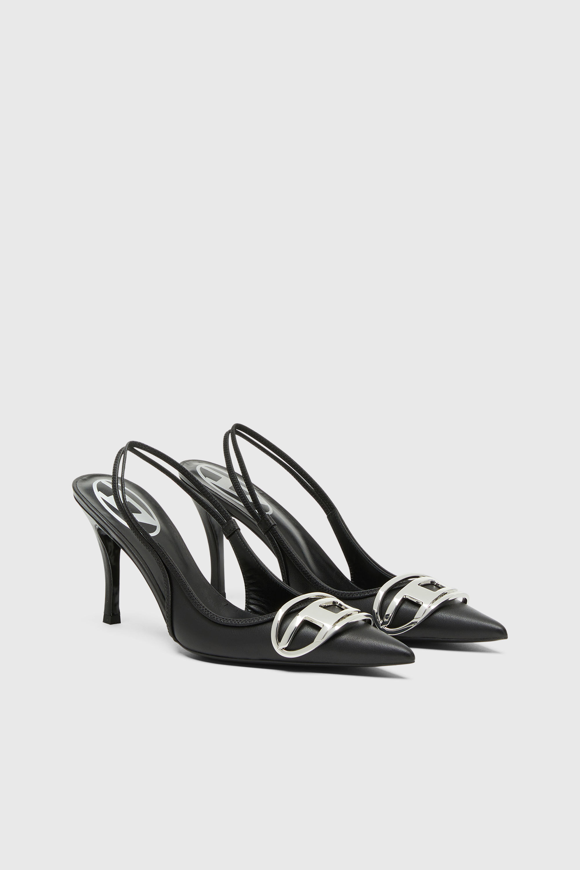 D-VENUS SB Woman: Slingback pumps in nappa leather, D logo