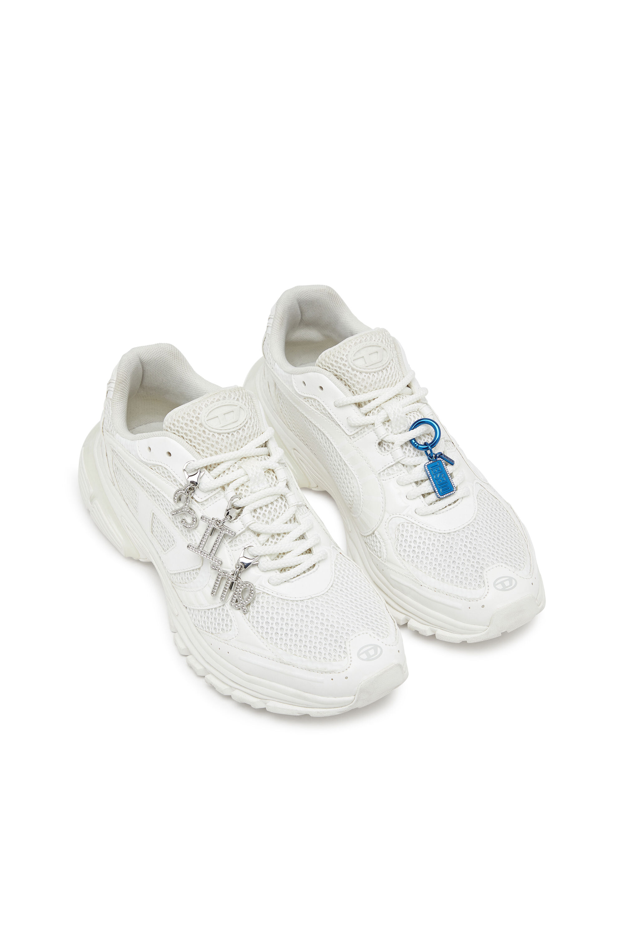 Diesel - S-PRO-V-DENSE LOW, Man's S-Pro-V-Dense-Mesh sneakers with Oval D logo in White - 7