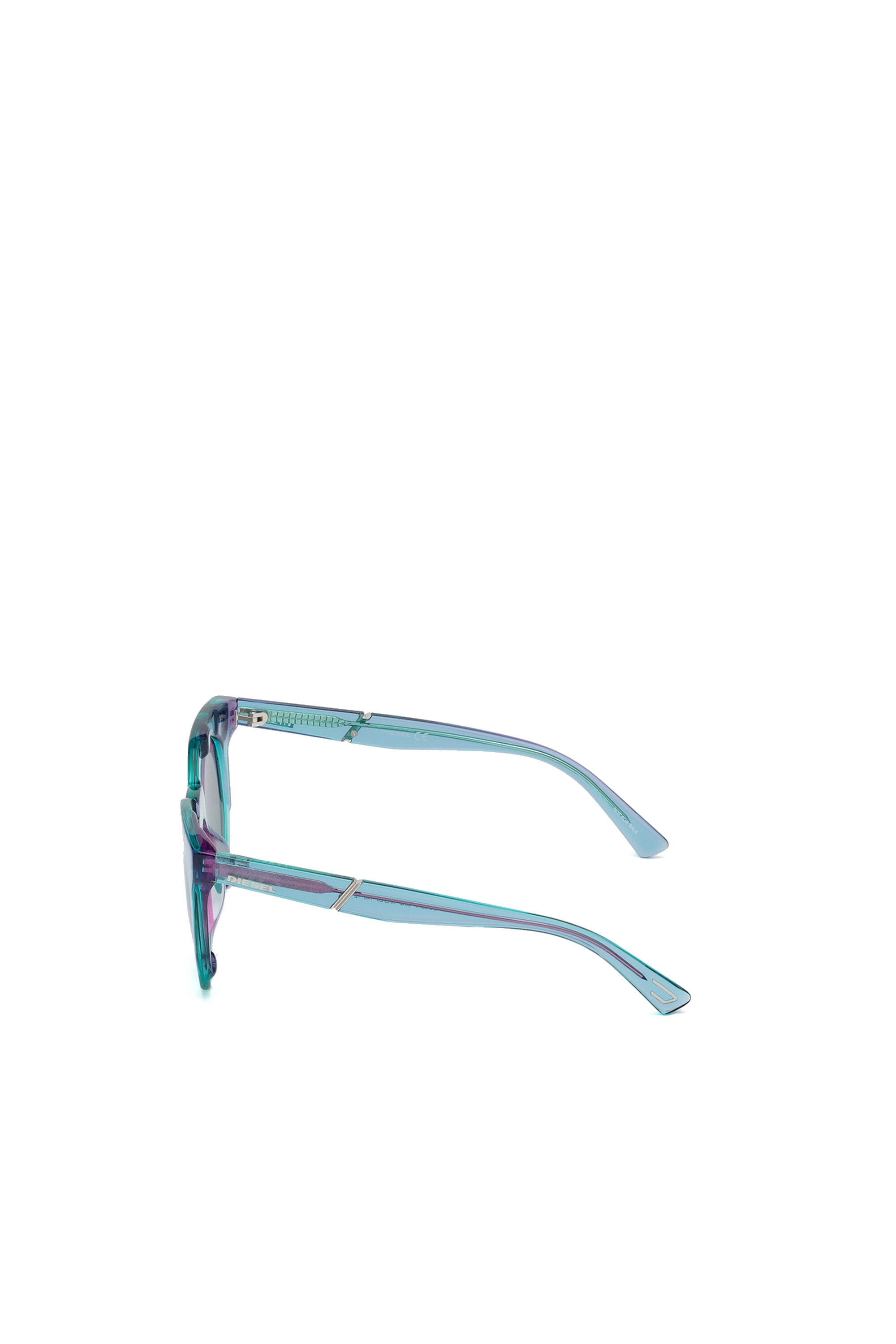 Diesel - DL0270, Woman's Eyewear with innovative hidden structures in Azure - 4