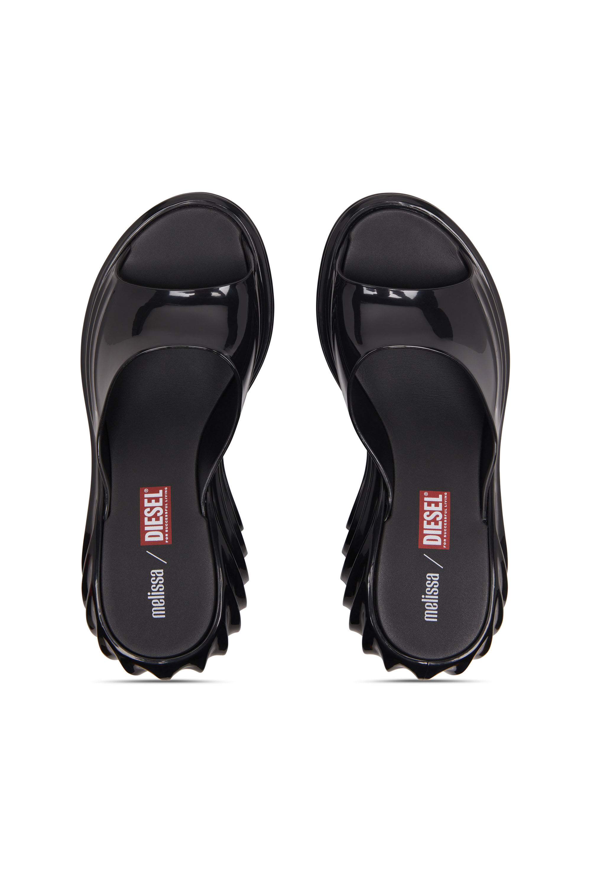 Diesel - MELISSA QUANTUM PLATFORM, Mule &agrave; plateforme en Melflex&reg; Femme in Noir - 4
