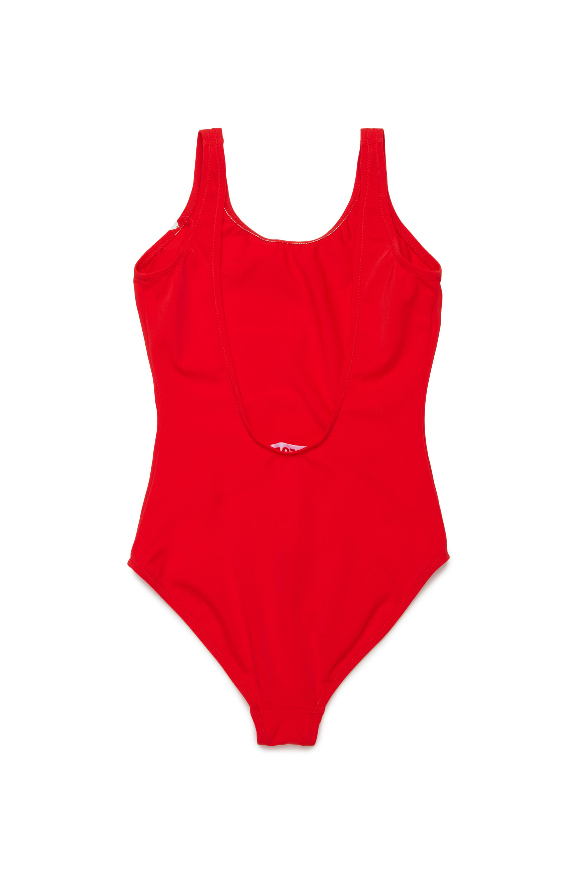 Diesel - MIDELY, Maillot de bain uni avec maxi logo Femme in Rouge - 2